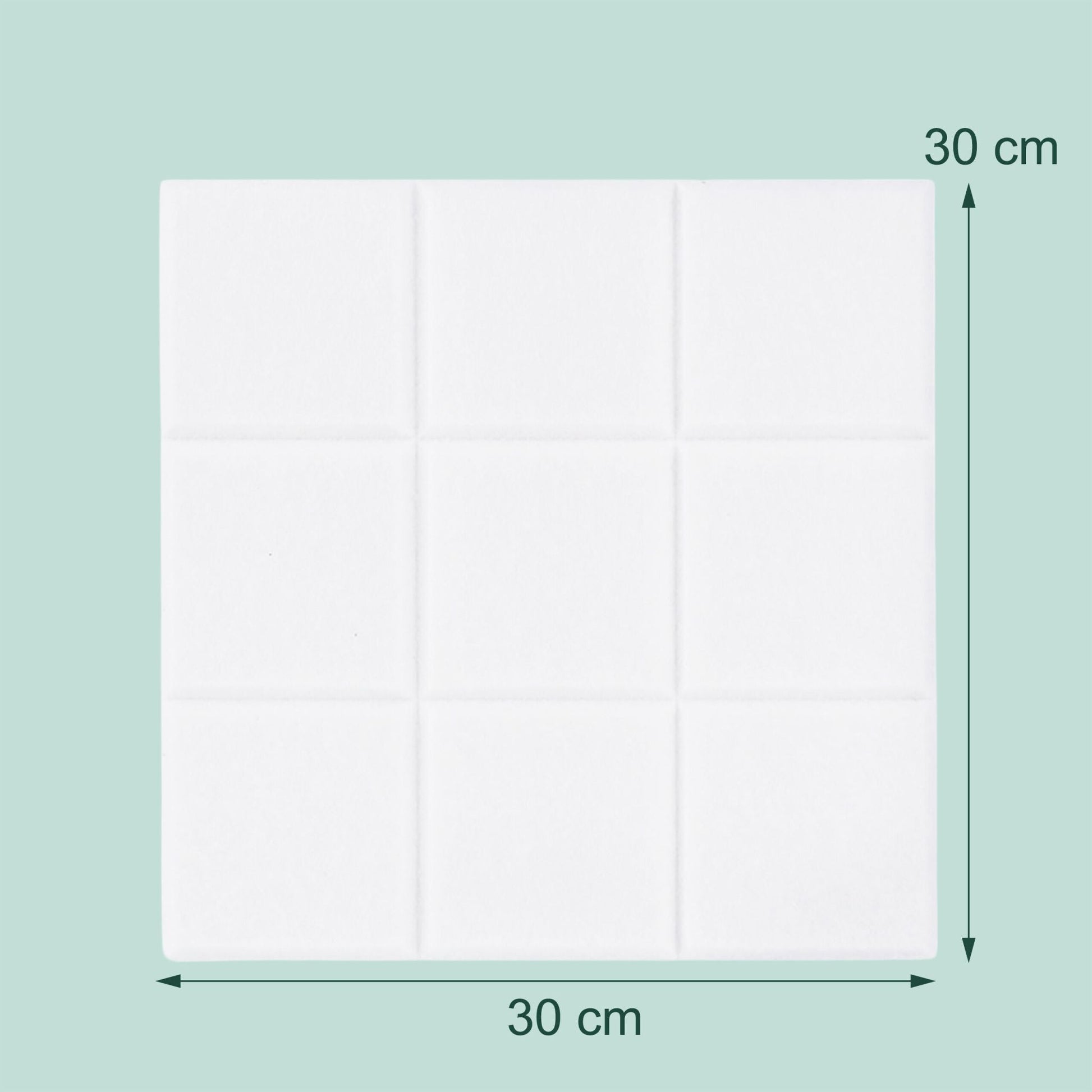 Filzpinnwandquadrate selbstklebend 12er-Set Weiss von Relaxdays