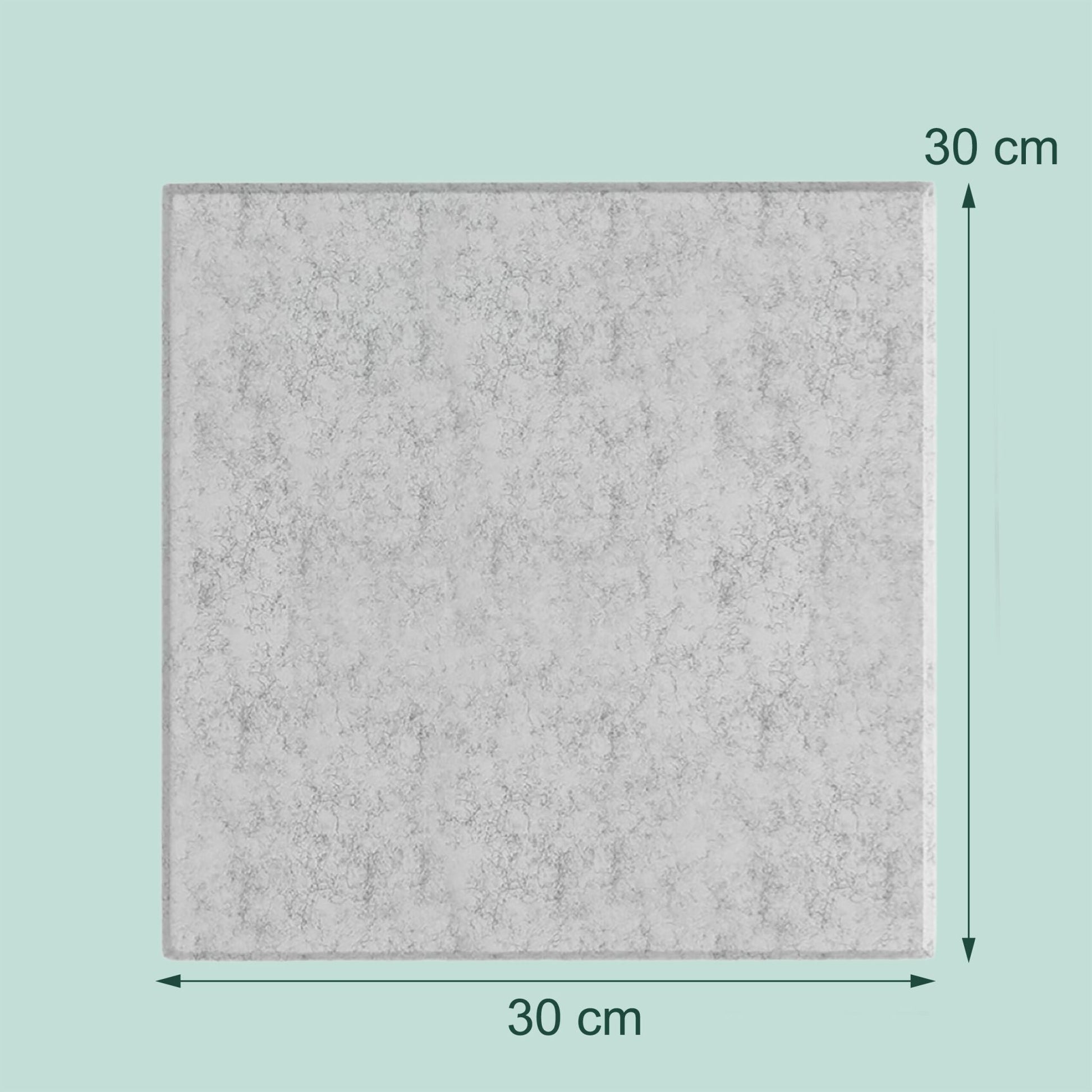 Filzpinnwandquadrate selbstklebend 12er-Set Grau von Relaxdays