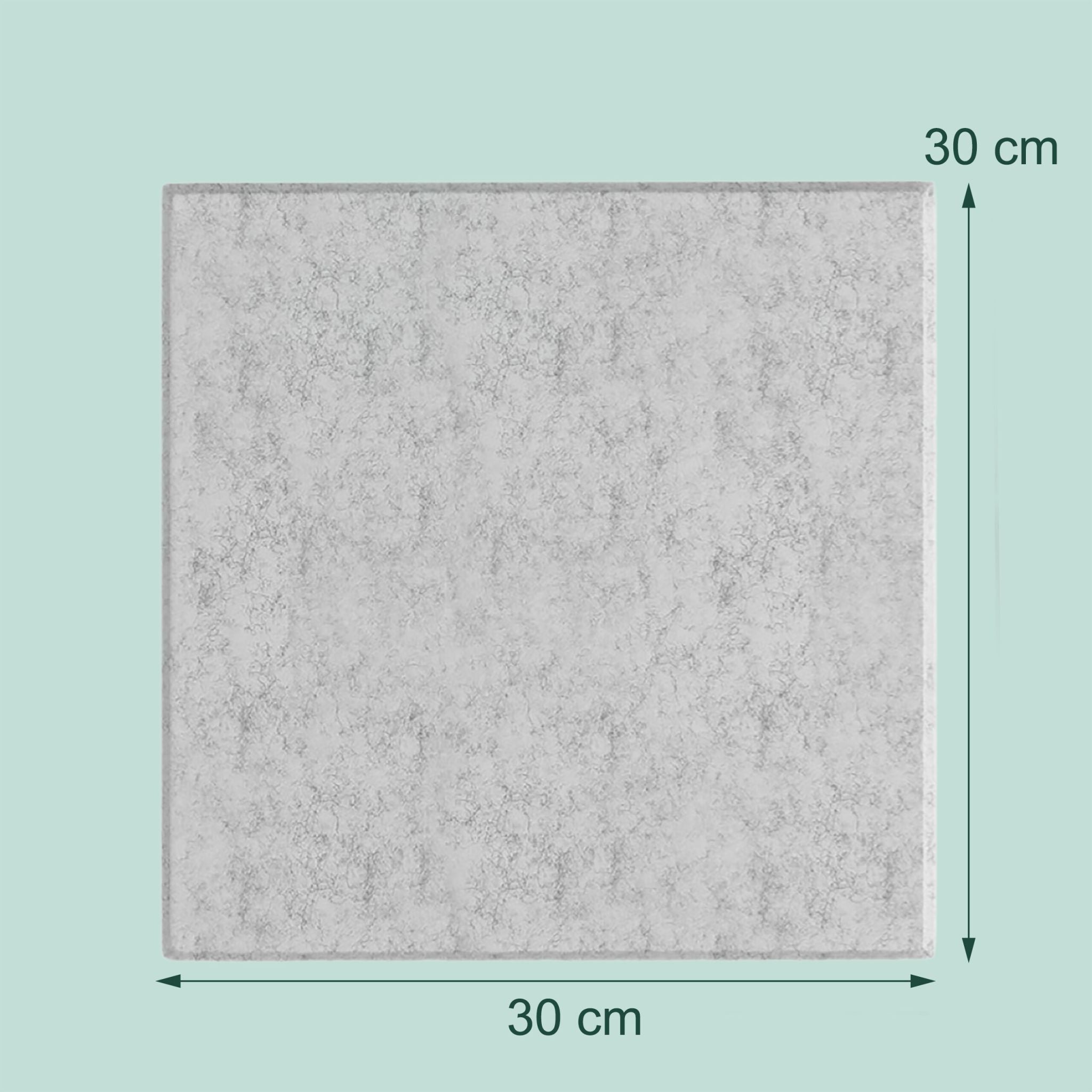 Filzpinnwandquadrate selbstklebend 12er-Set Grau von Relaxdays