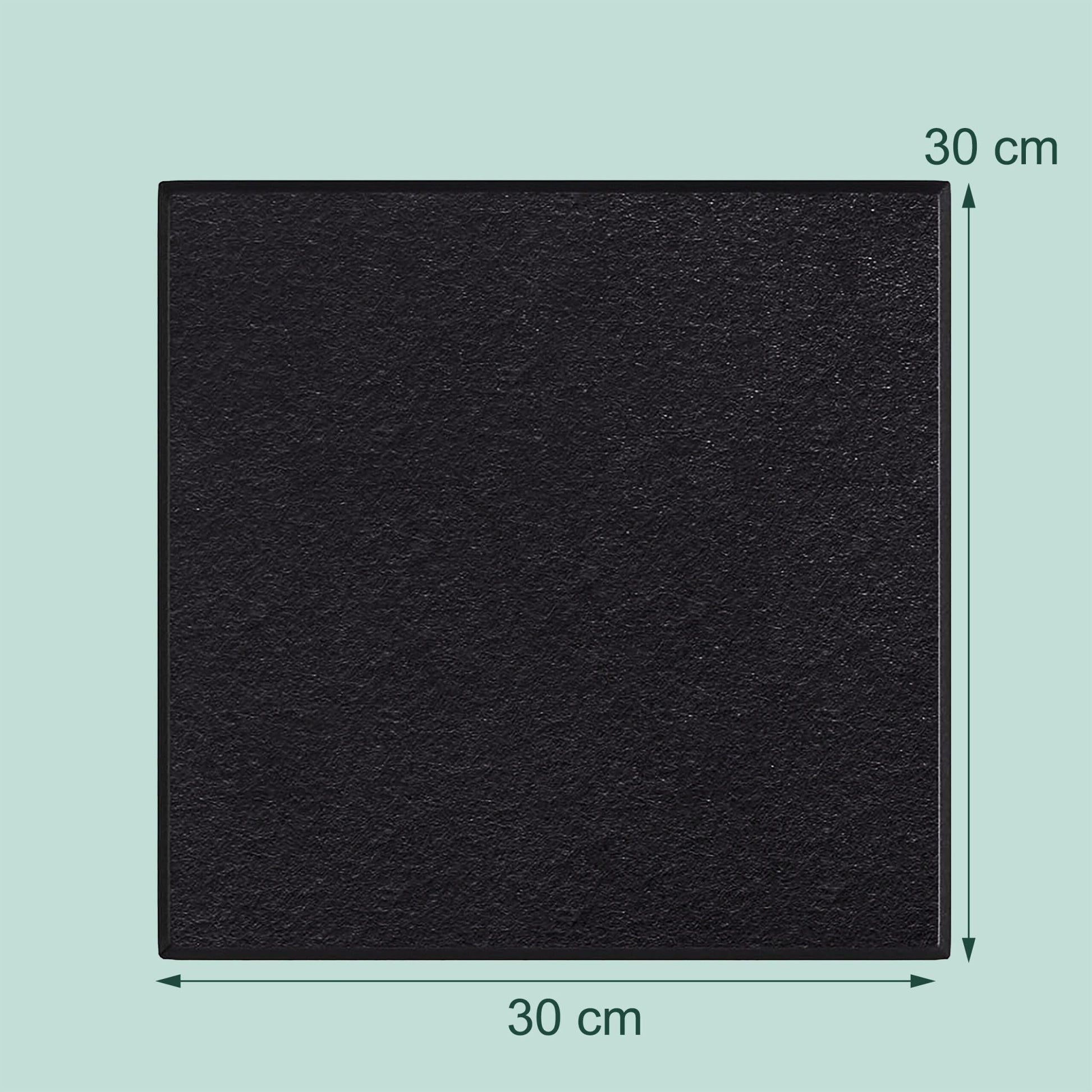 Filzpinnwandquadrate selbstklebend 12er-Set Schwarz von Relaxdays