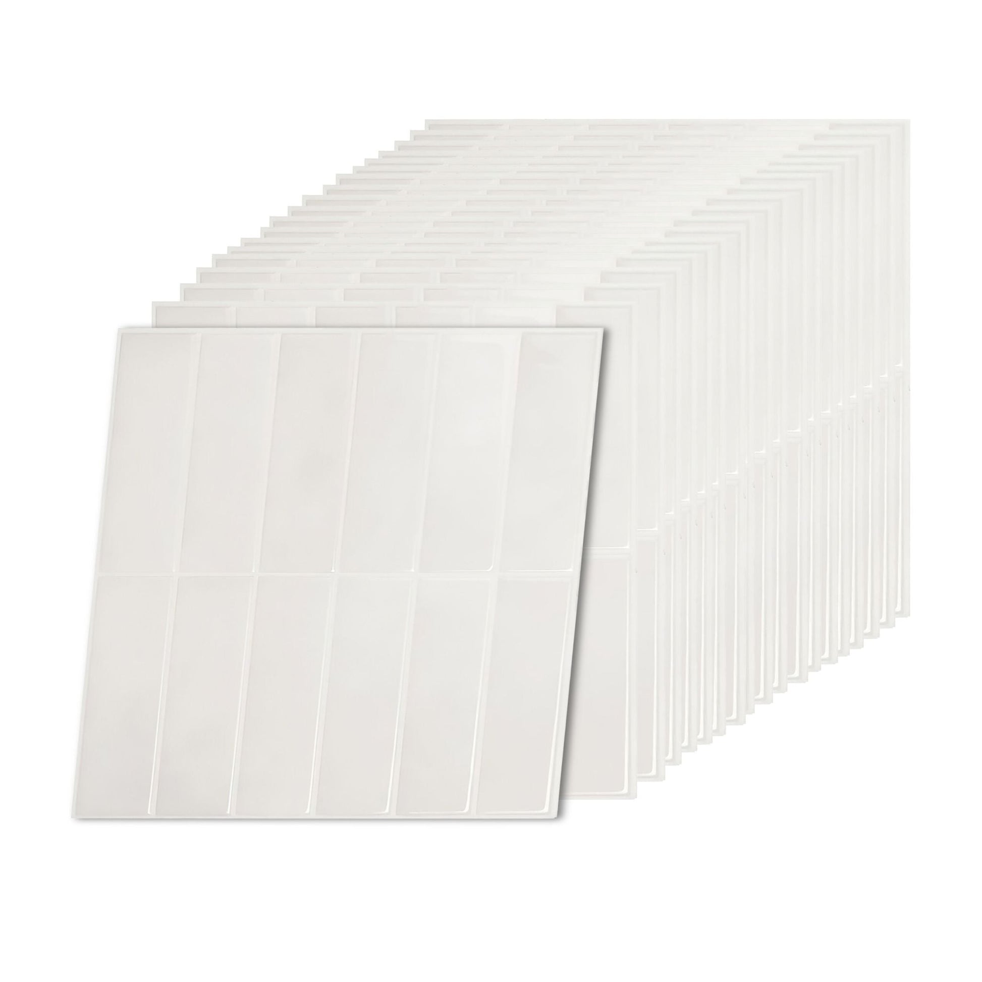 Klebefliesen 30x30 länglich Weiss von Relaxdays