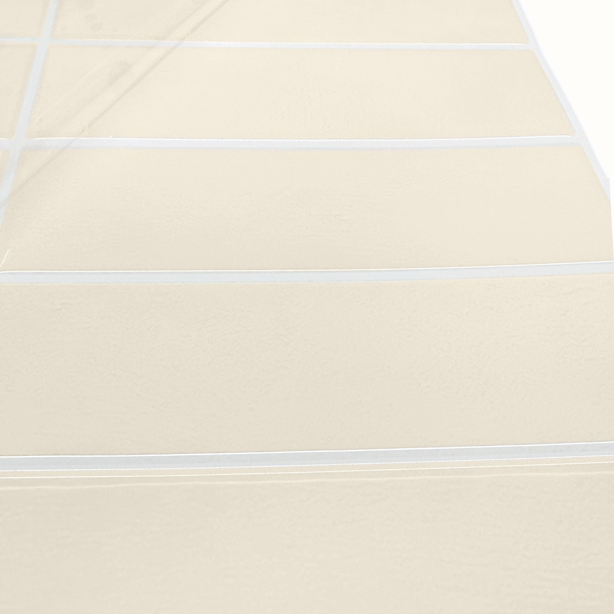 Klebefliesen 30x30 länglich Weiss-Creme von Relaxdays