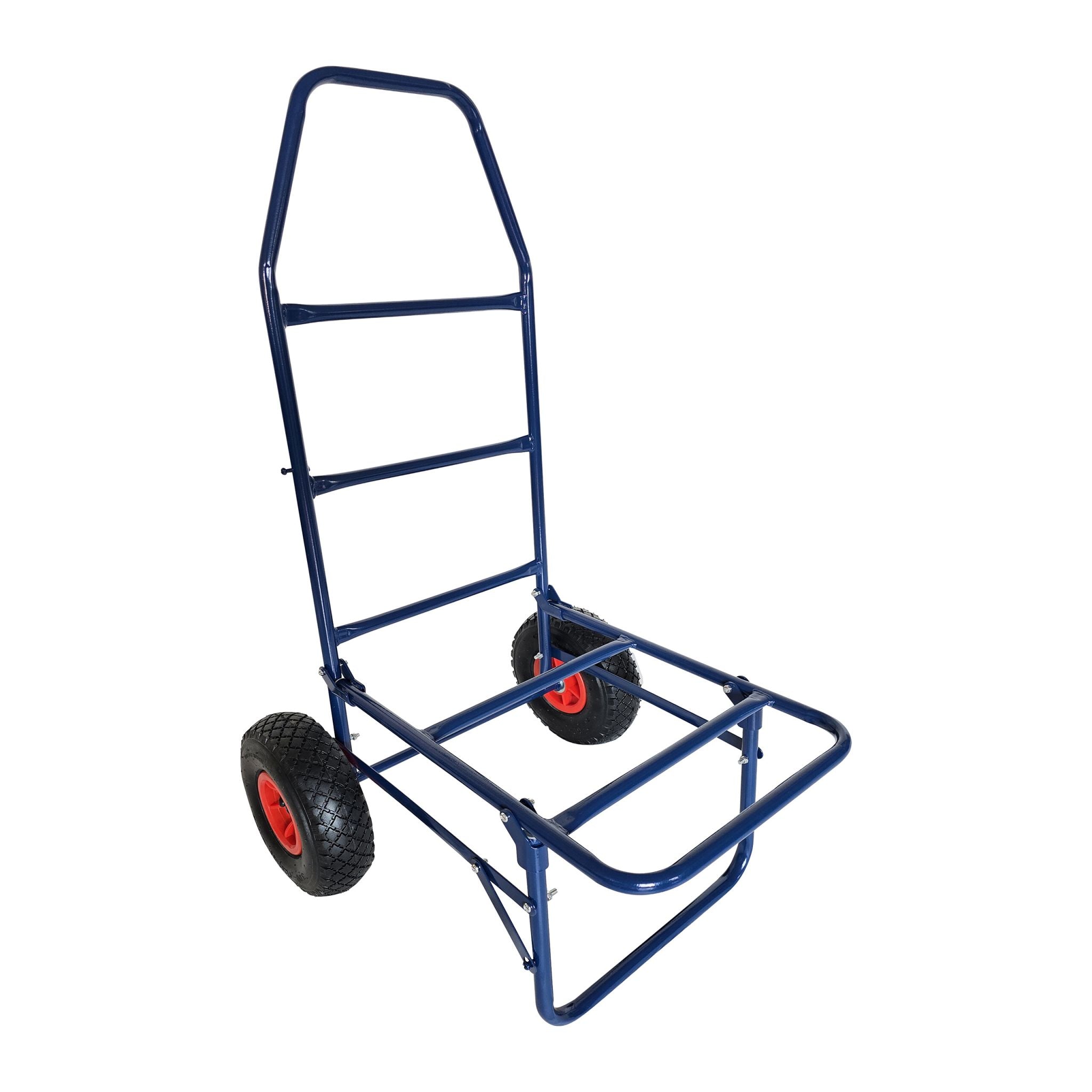 Transportwagen klappbar 80kg Blau-Rot-Schwarz von Relaxdays