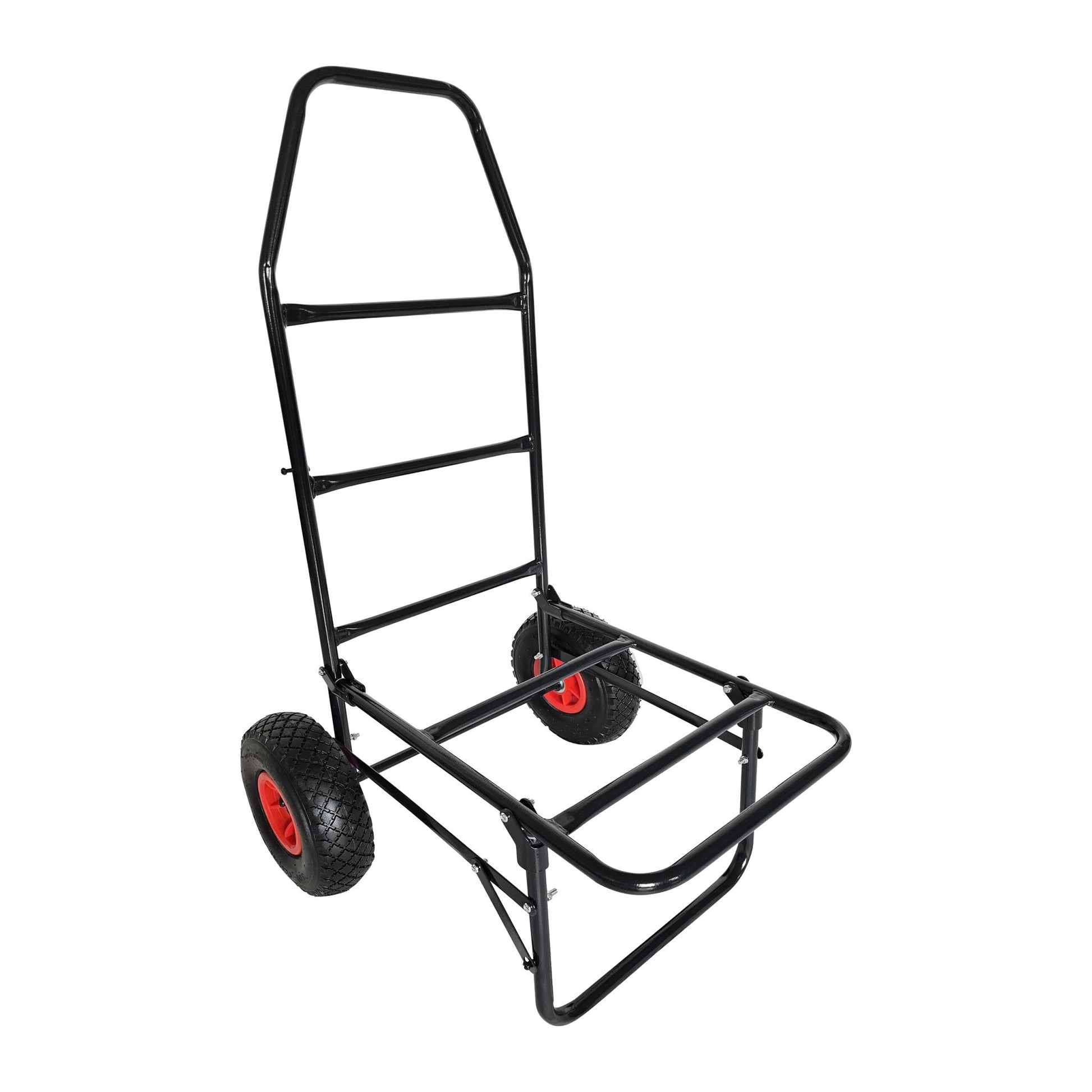 Transportwagen klappbar 80kg Rot-Schwarz von Relaxdays