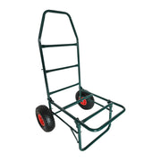 Transportwagen klappbar 80kg Dunkelgrün-Rot von Relaxdays