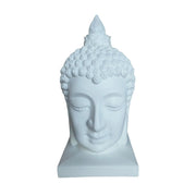Buddha-Kopf 60cm Weiss von Relaxdays