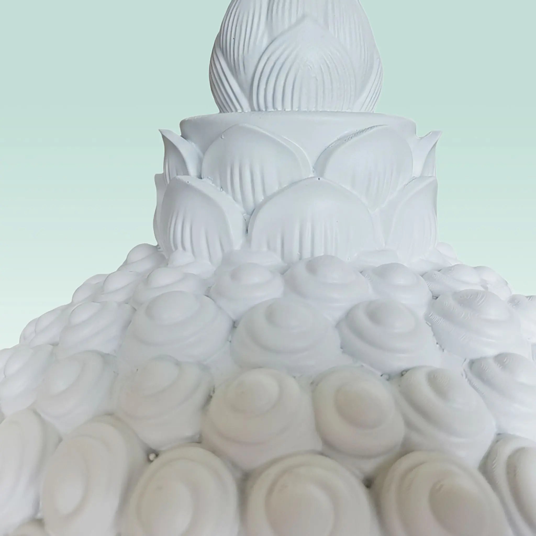 Buddha-Kopf 60cm Weiss von Relaxdays