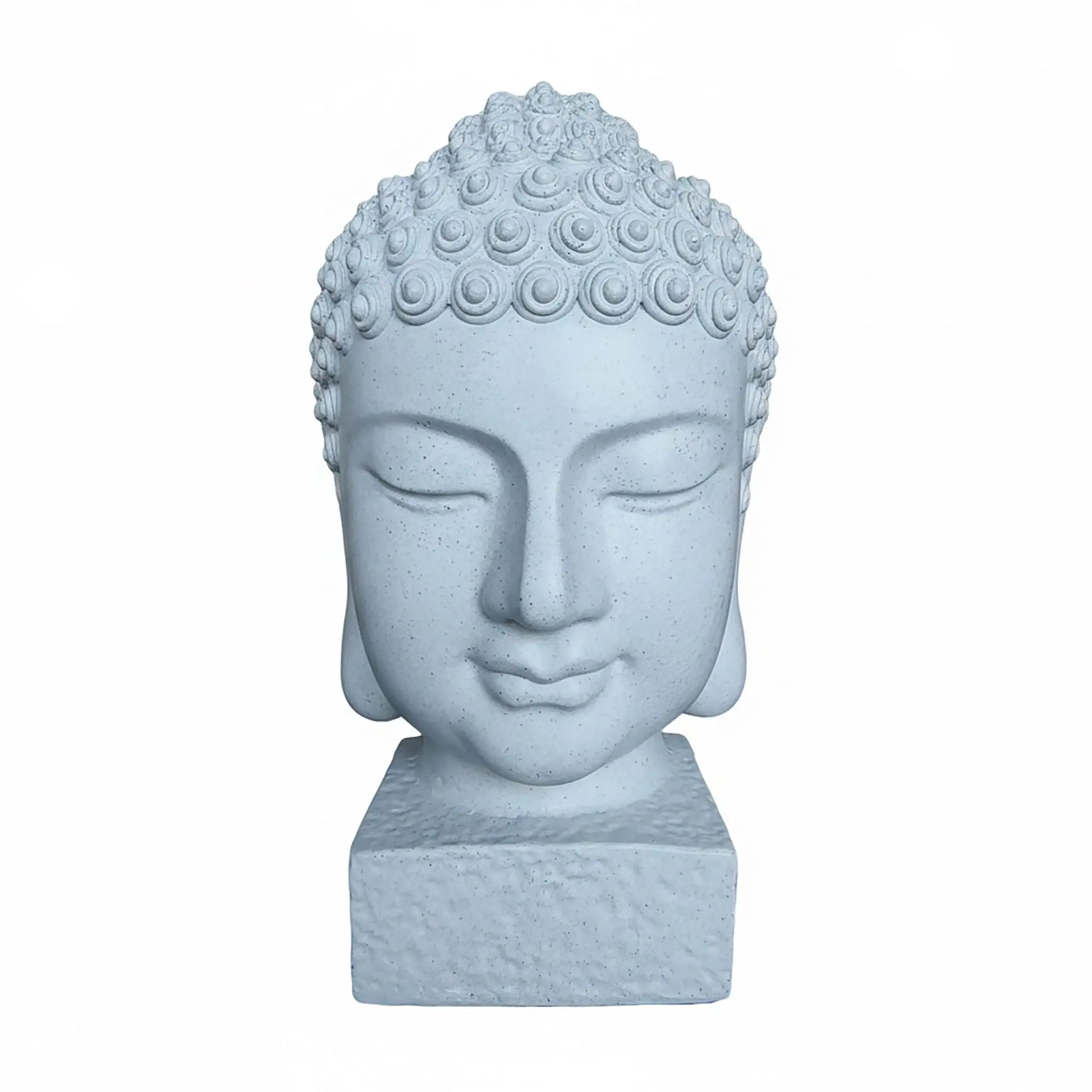 Buddha-Kopf 70cm Weiss von Relaxdays