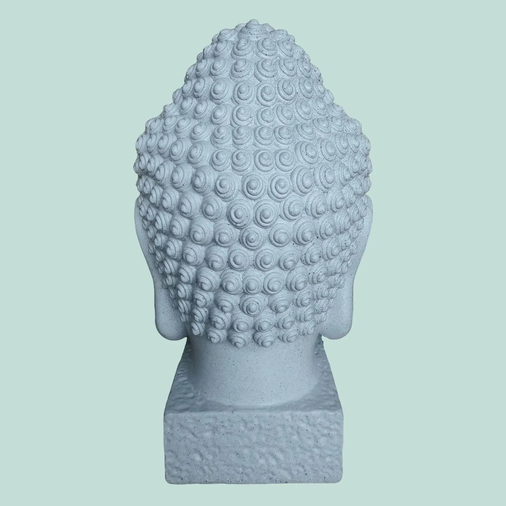 Buddha-Kopf 70cm Weiss von Relaxdays