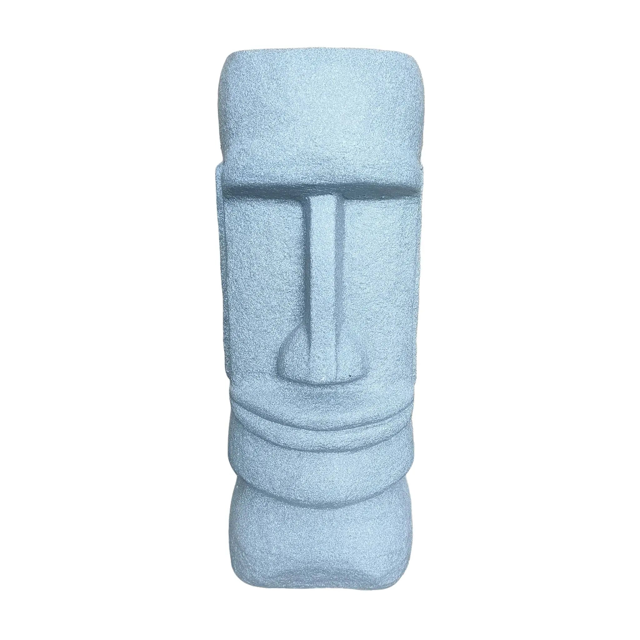 Moai Figur für den Garten XXL Grau von Relaxdays