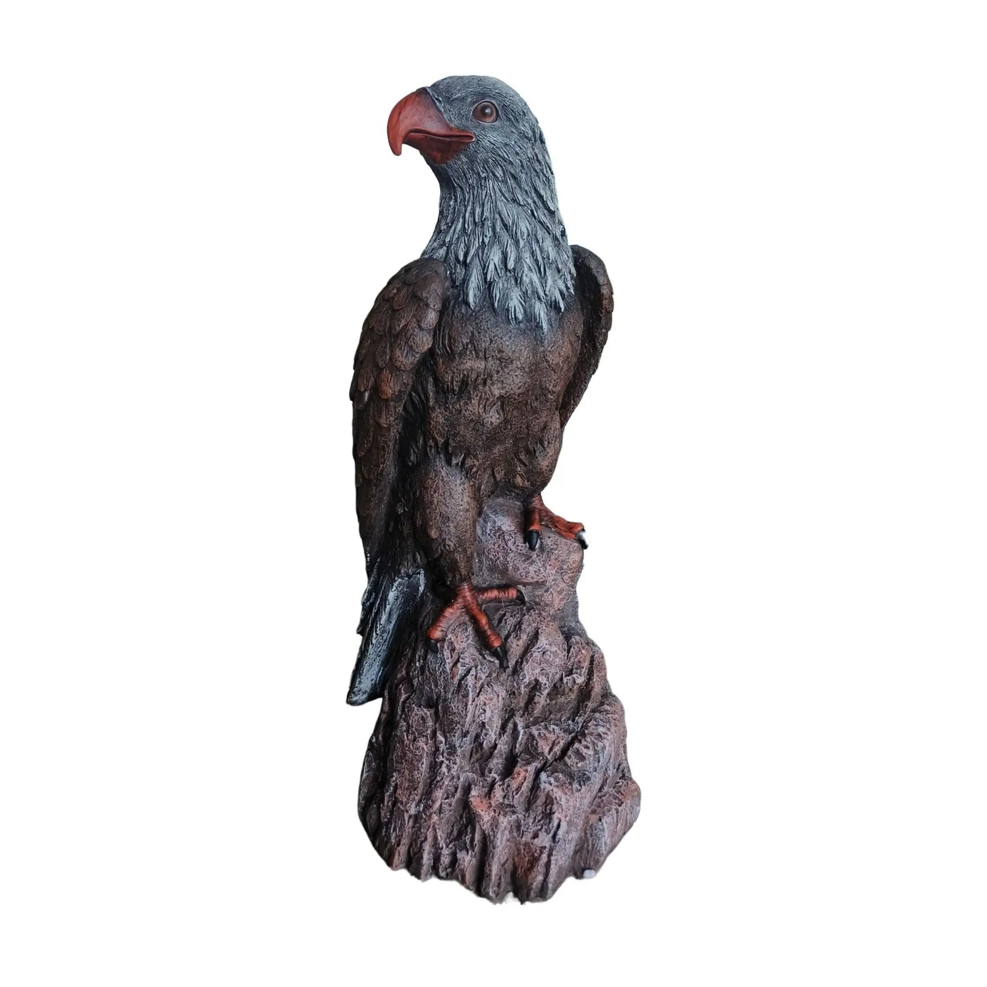 Adler Figur für den Garten Braun-Rot-Grau von Relaxdays