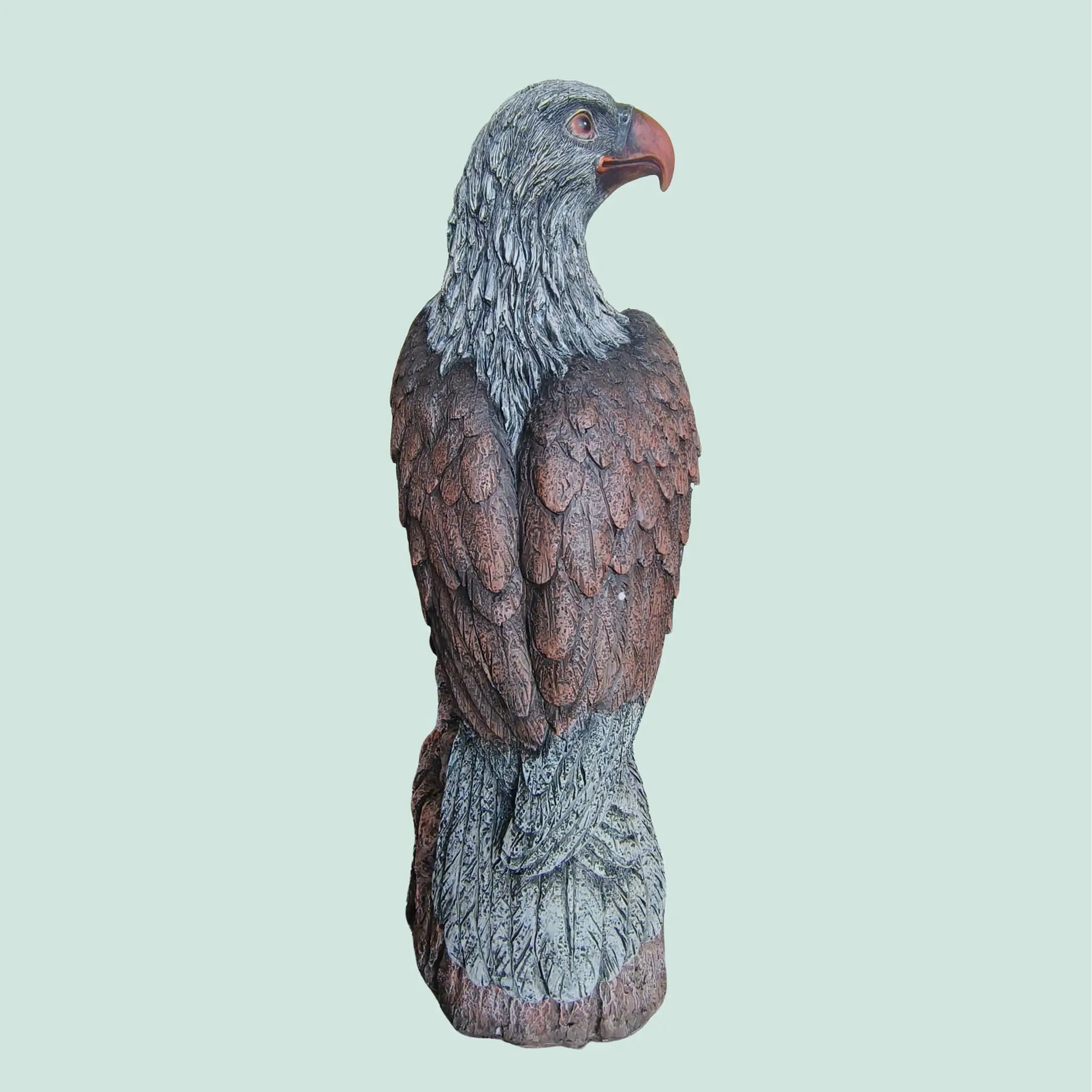 Adler Figur für den Garten Braun-Rot-Grau von Relaxdays