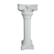 Griechische Säule 85cm Weiss von Relaxdays