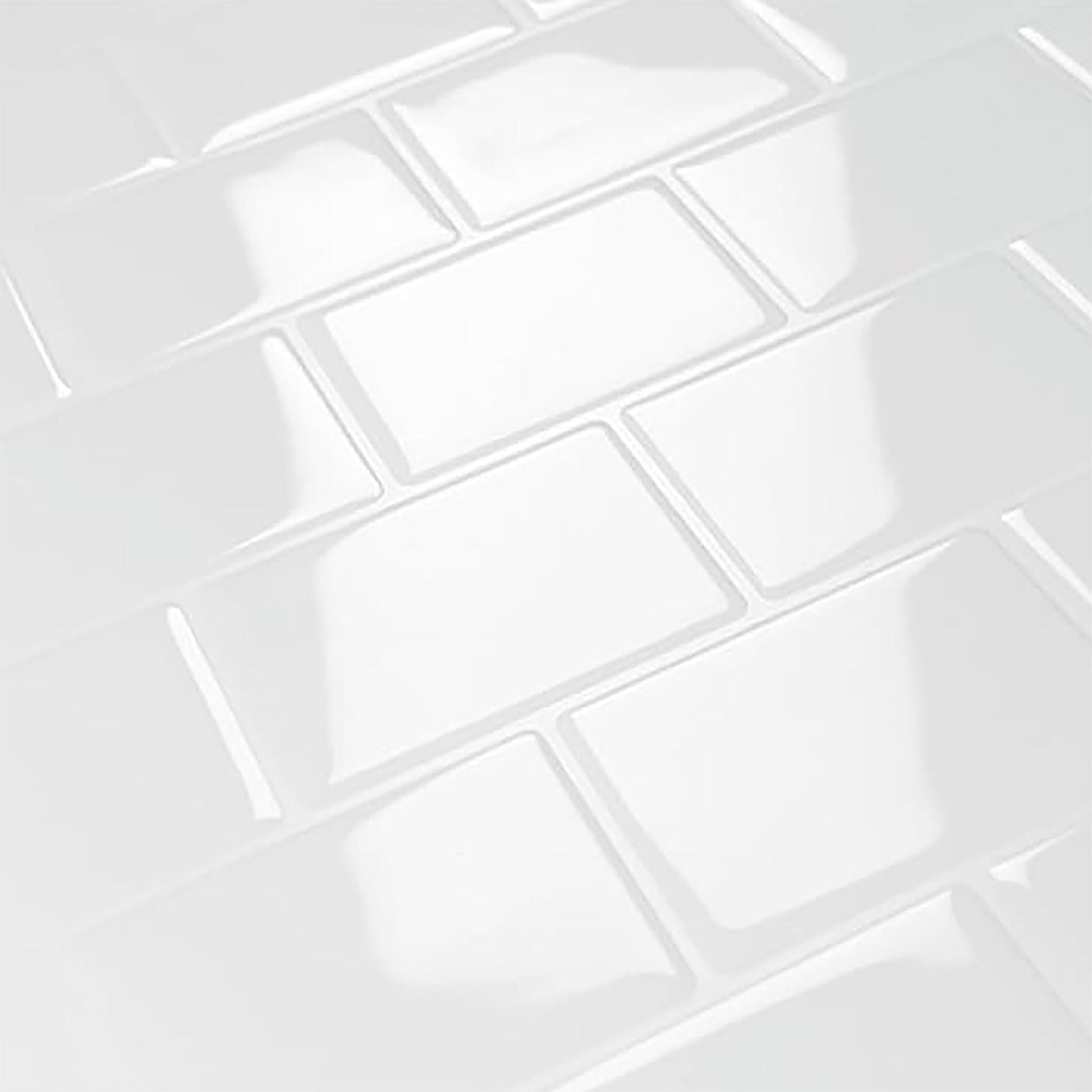 Klebefliesen 30x30 versetzt Weiss von Relaxdays