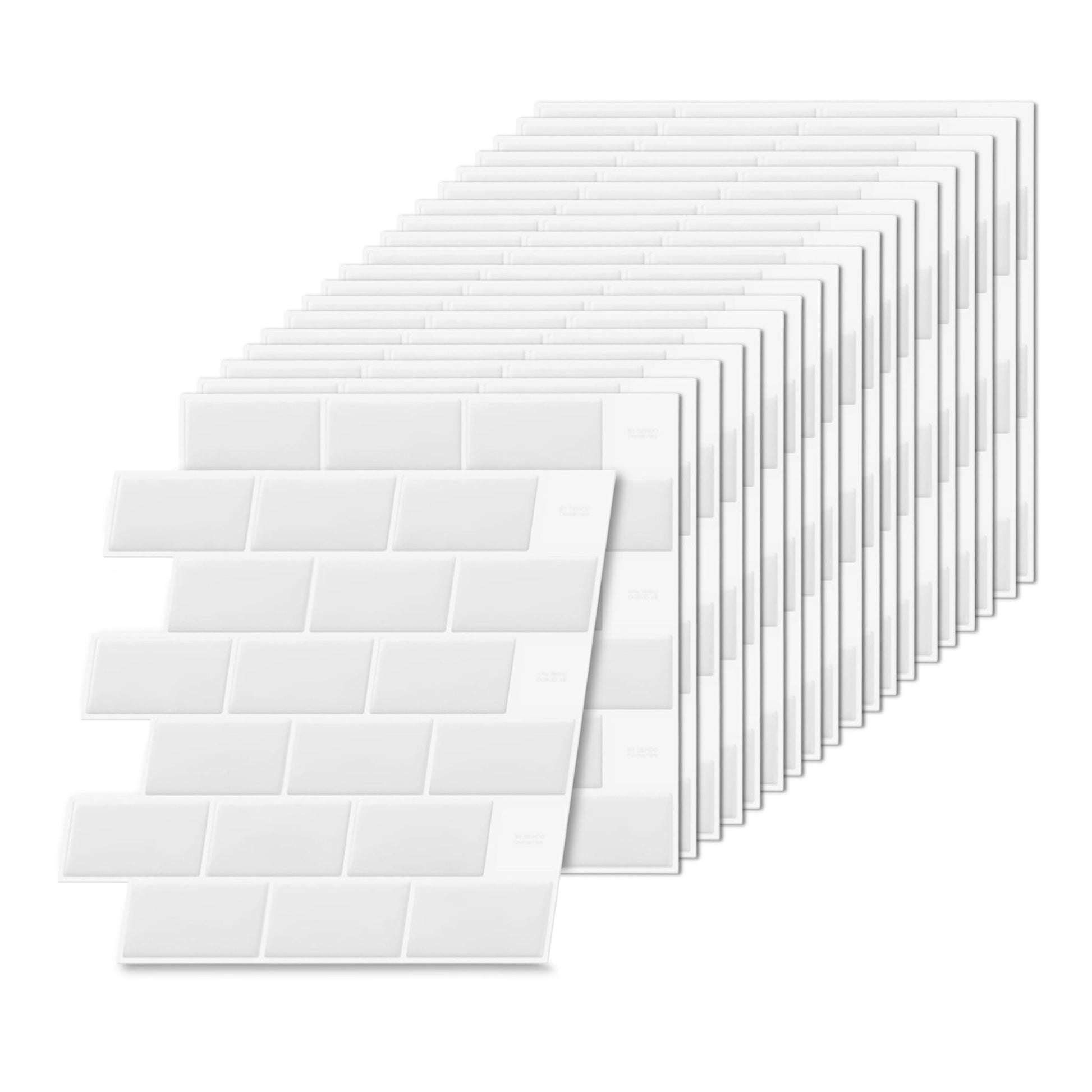 Klebefliesen 30x30 versetzt Weiss von Relaxdays