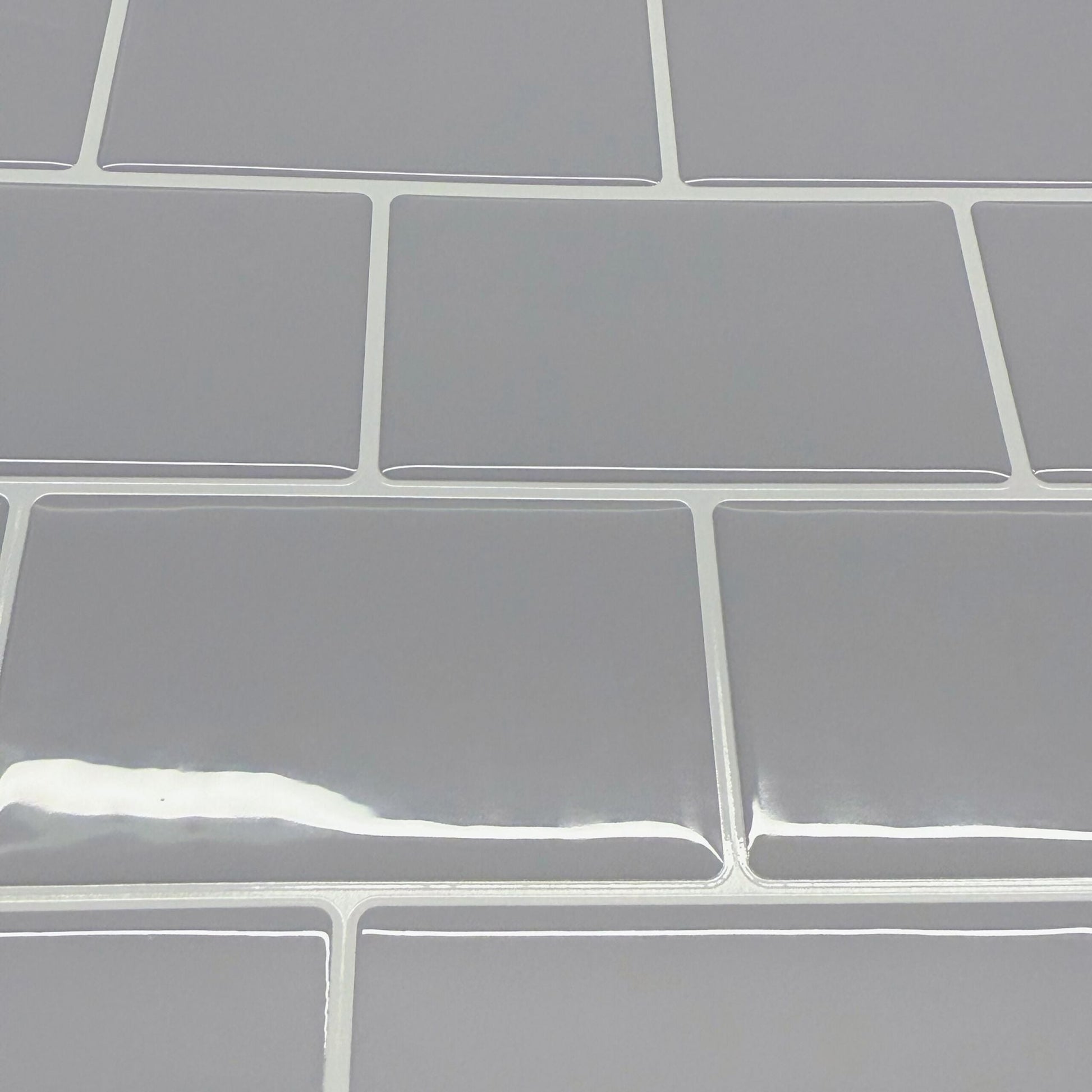 Klebefliesen 30x30 versetzt Weiss-Grau von Relaxdays