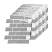 Klebefliesen 30x30 versetzt Weiss-Grau von Relaxdays