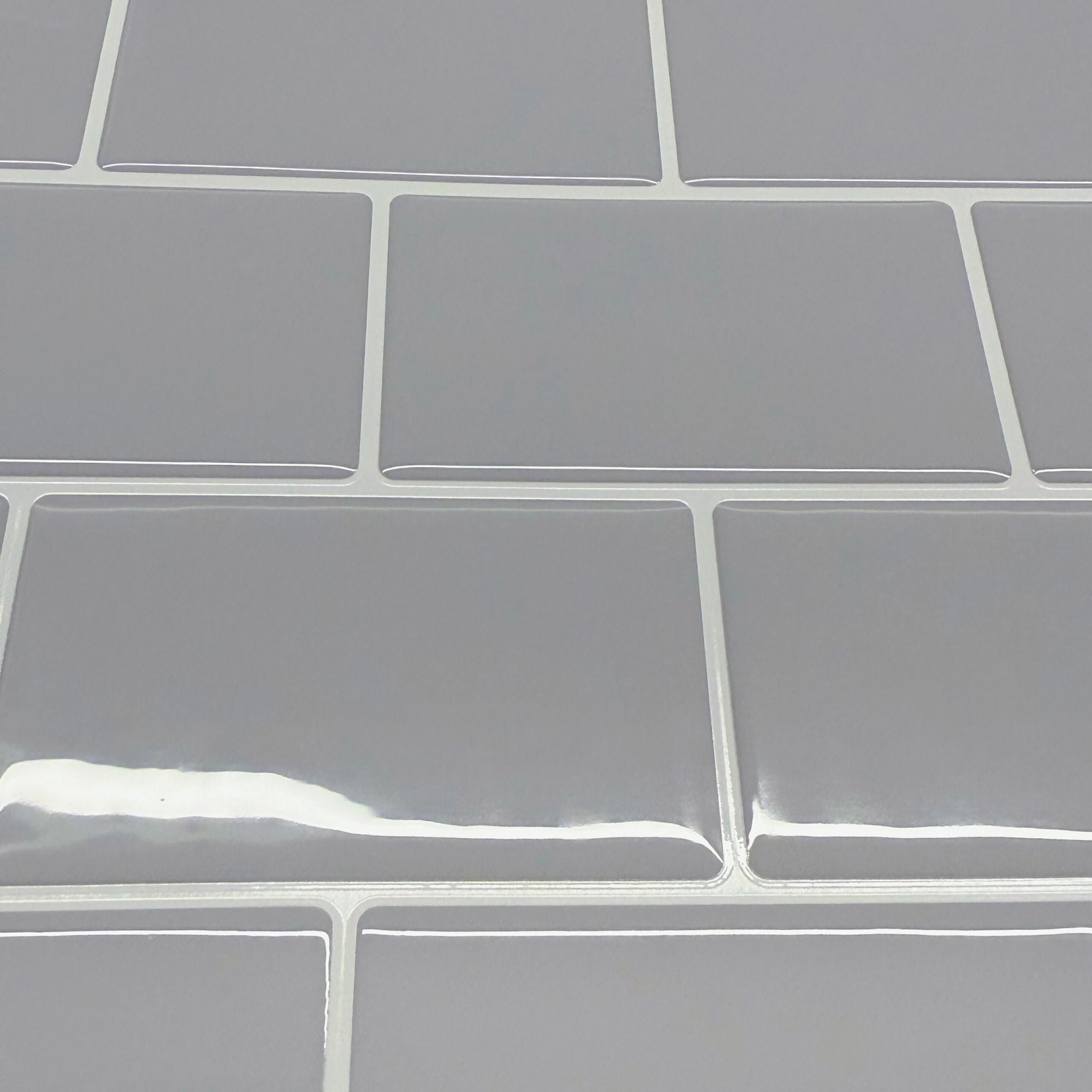 Klebefliesen 30x30 versetzt Weiss-Grau von Relaxdays