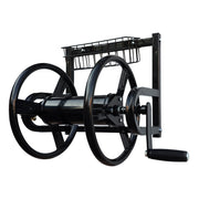 Schlauchtrommel Edelstahl Schwarz von Relaxdays