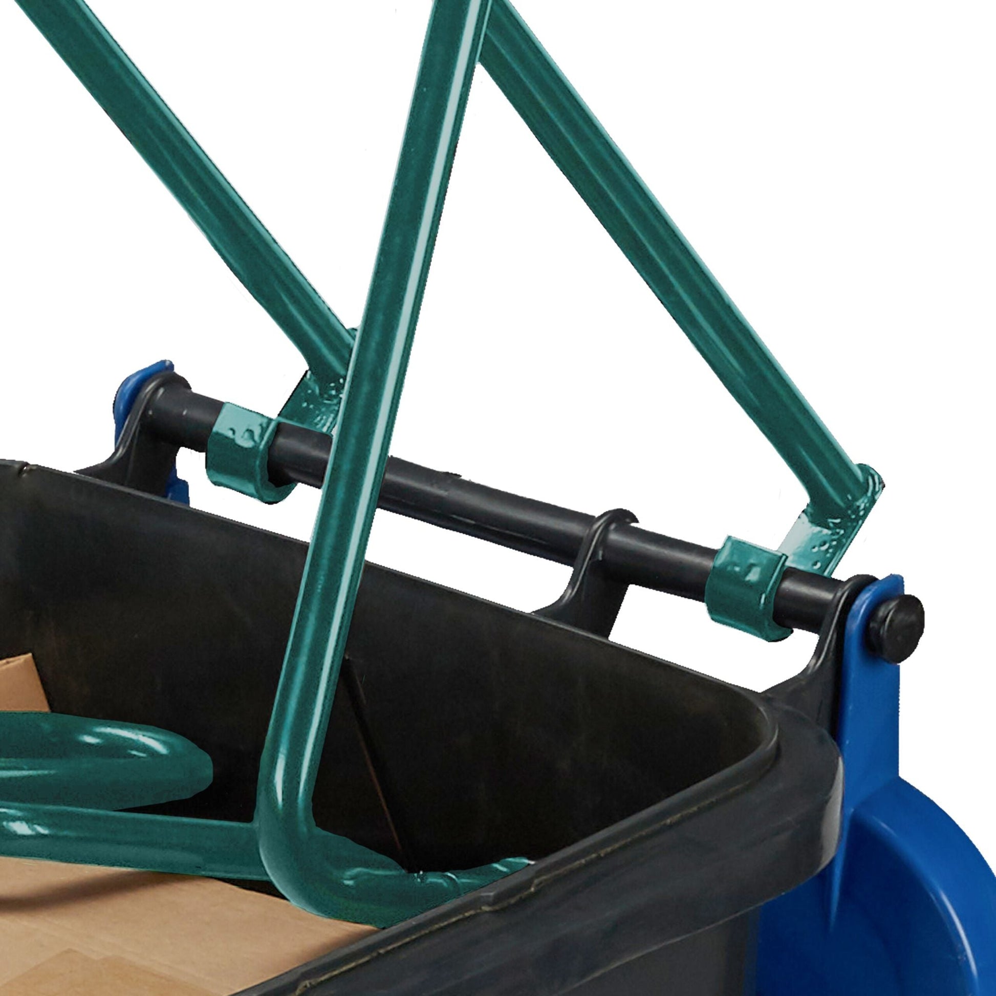 Höhenverstellbare Müllpresse Grün von Relaxdays