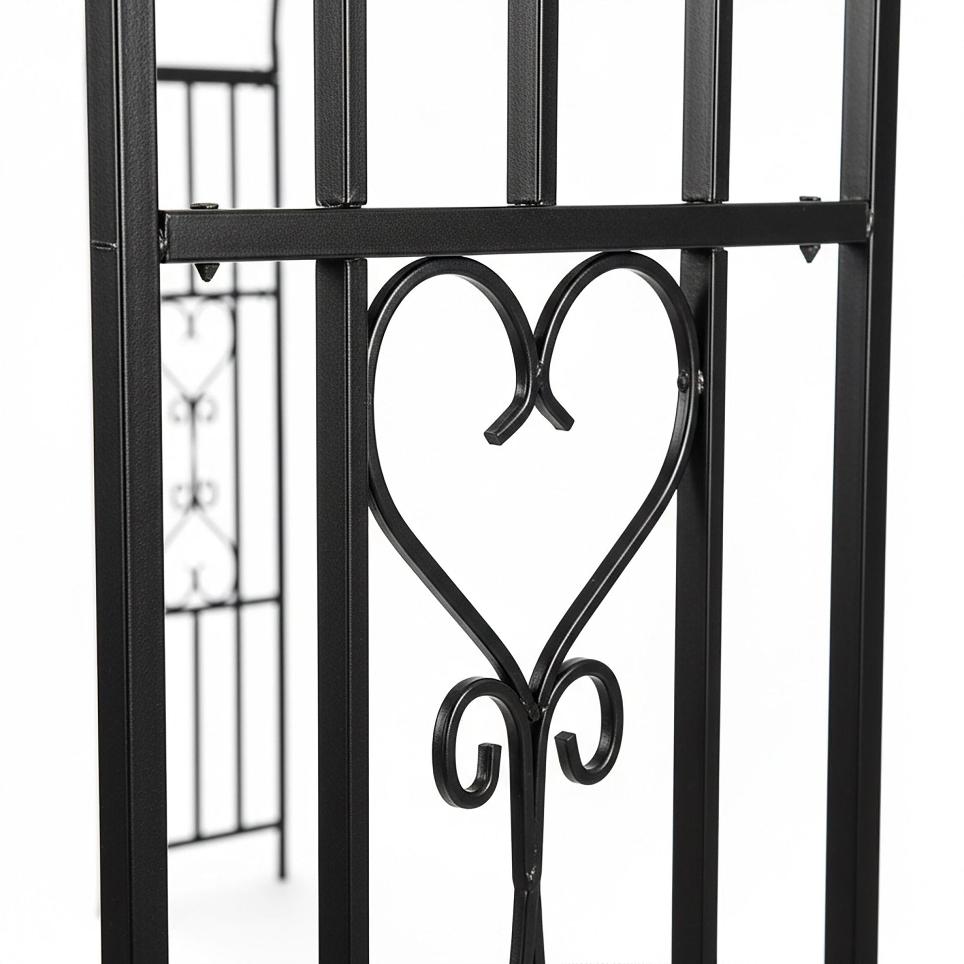 Rosenbogen Metall Schwarz von Relaxdays