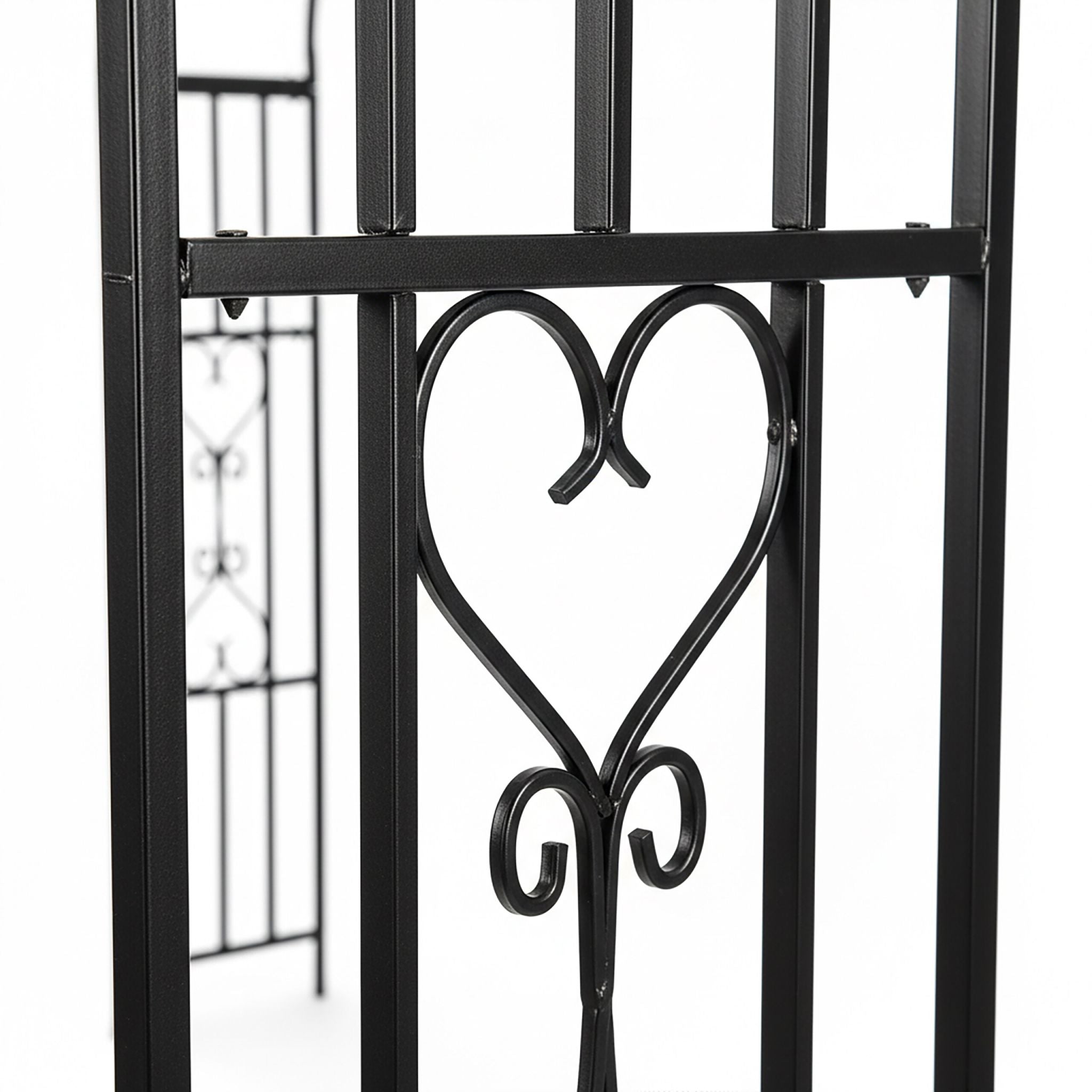 Rosenbogen Metall Schwarz von Relaxdays