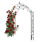 Rosenbogen mit Lilien-Spitze Schwarz von Relaxdays