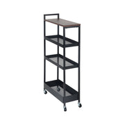 Nischenwagen Industrial-Design Braun-Schwarz von Relaxdays