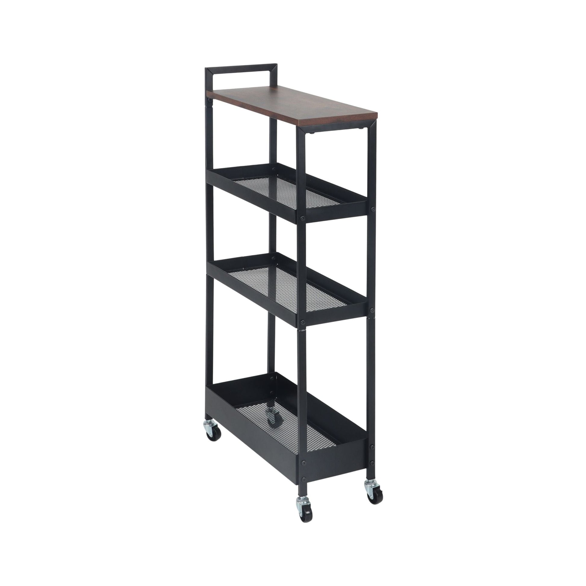 Nischenwagen Industrial-Design Braun-Schwarz von Relaxdays