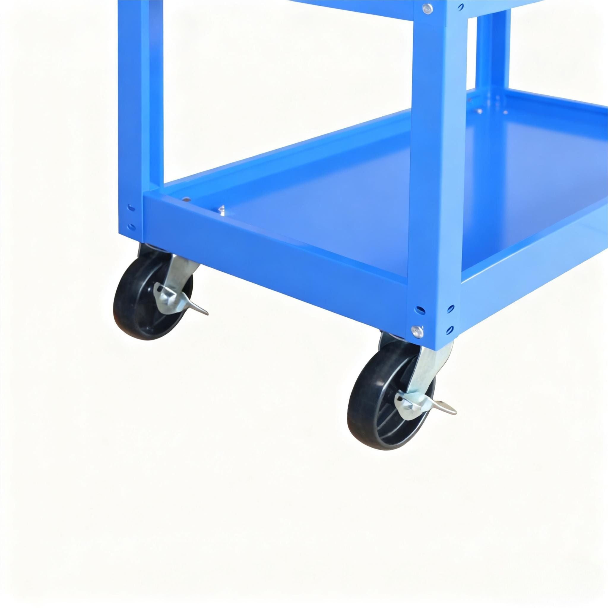 Werkstattwagen mit 3 Ebenen Blau von Relaxdays