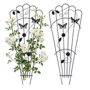 Rankgitter Schmetterling 2er-Set Schwarz von Relaxdays