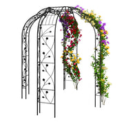 Rosenpavillon Metall Schwarz von Relaxdays