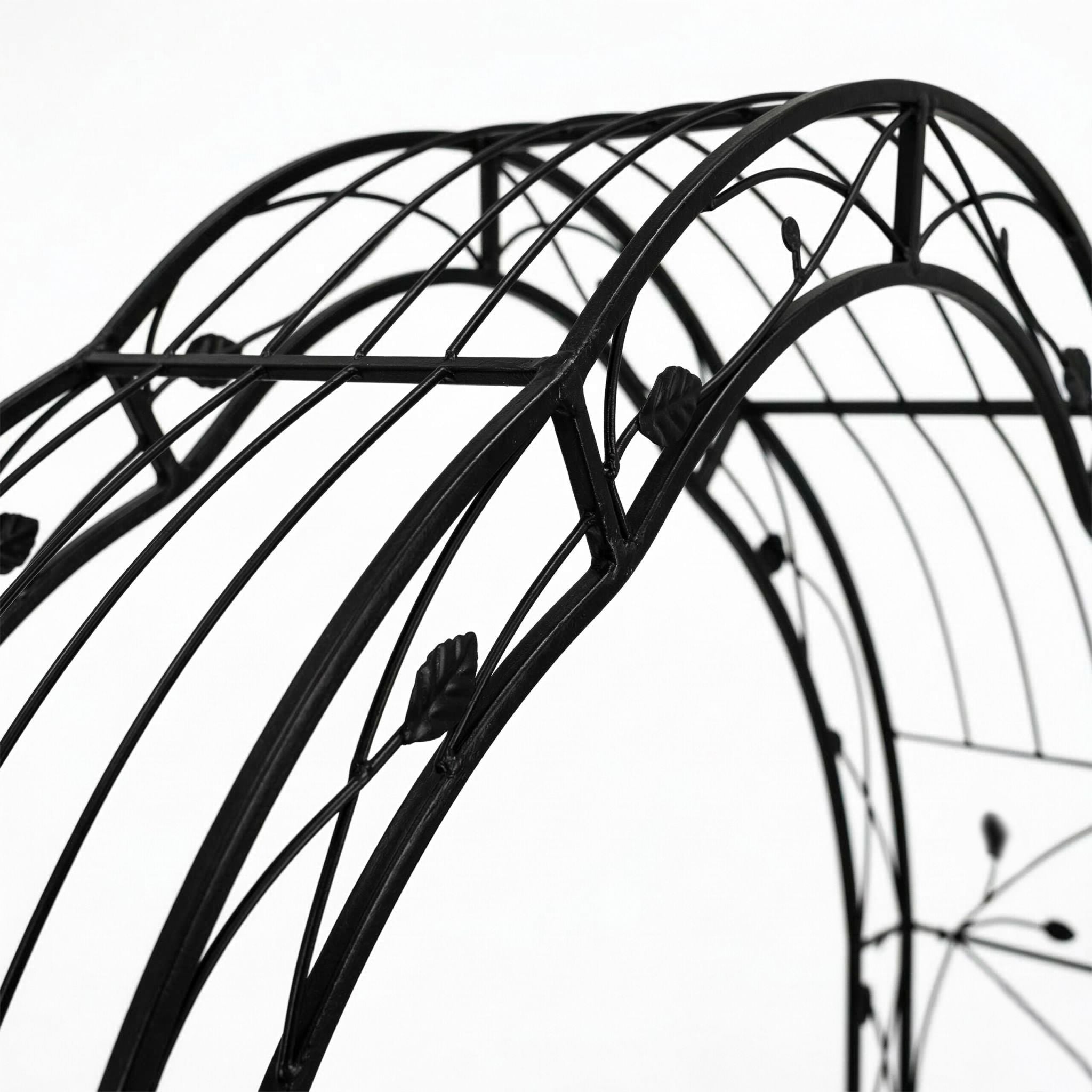 Modularer Rosenbogen 8 in 1 Schwarz