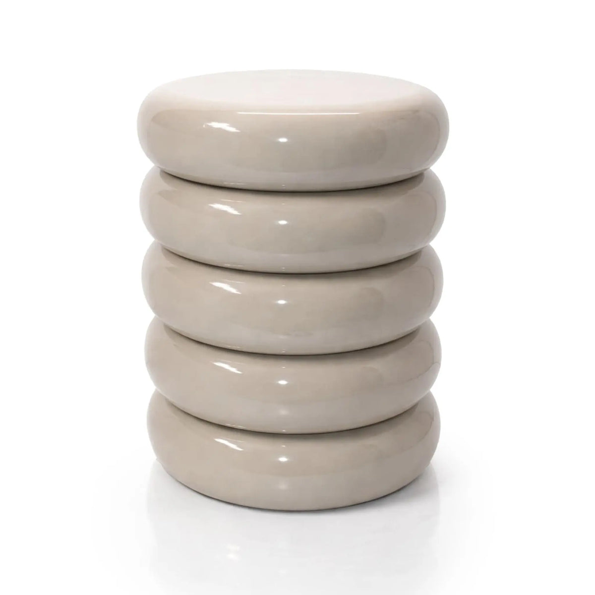Beistelltisch Bubble-Design Beige von Relaxdays