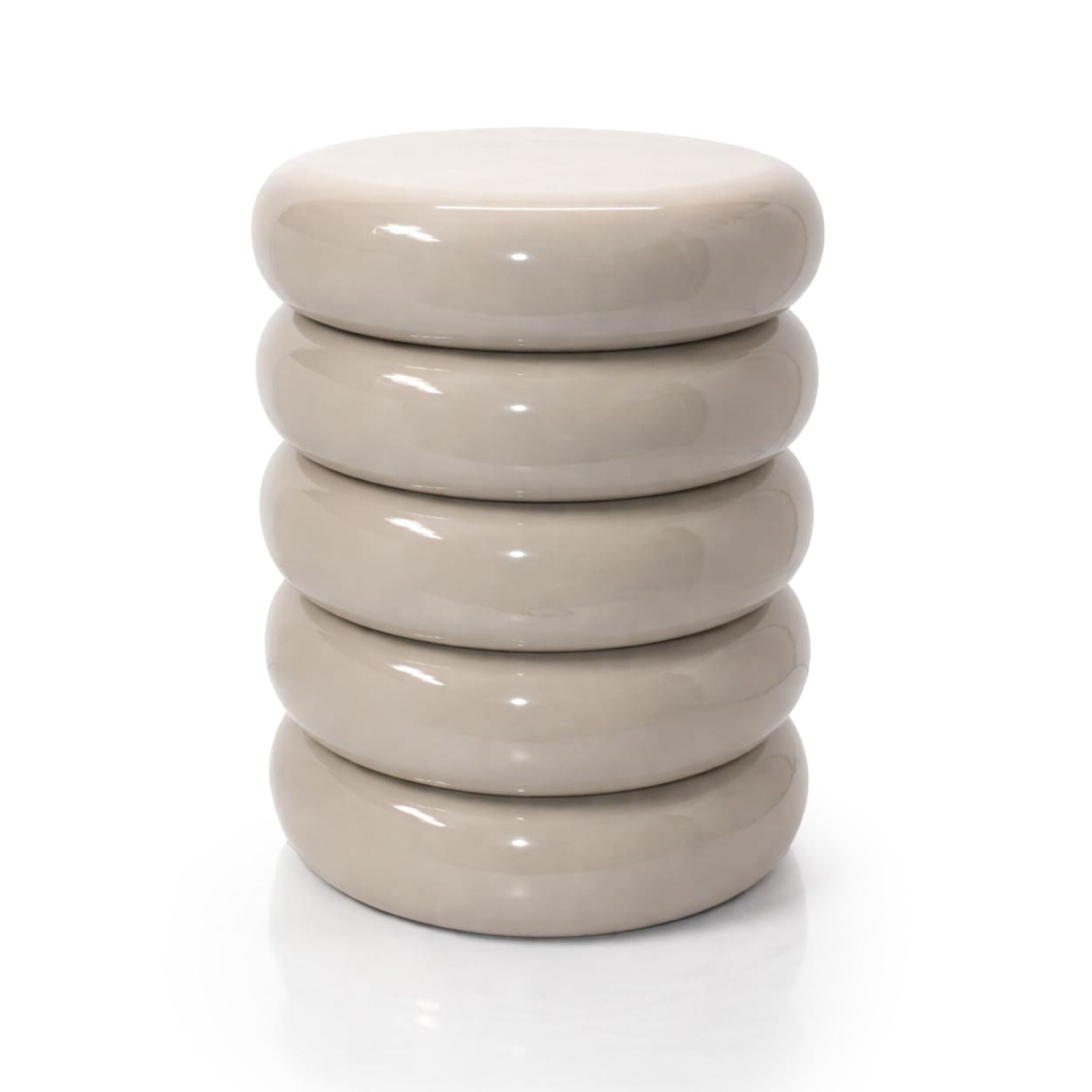 Beistelltisch Bubble-Design Beige von Relaxdays
