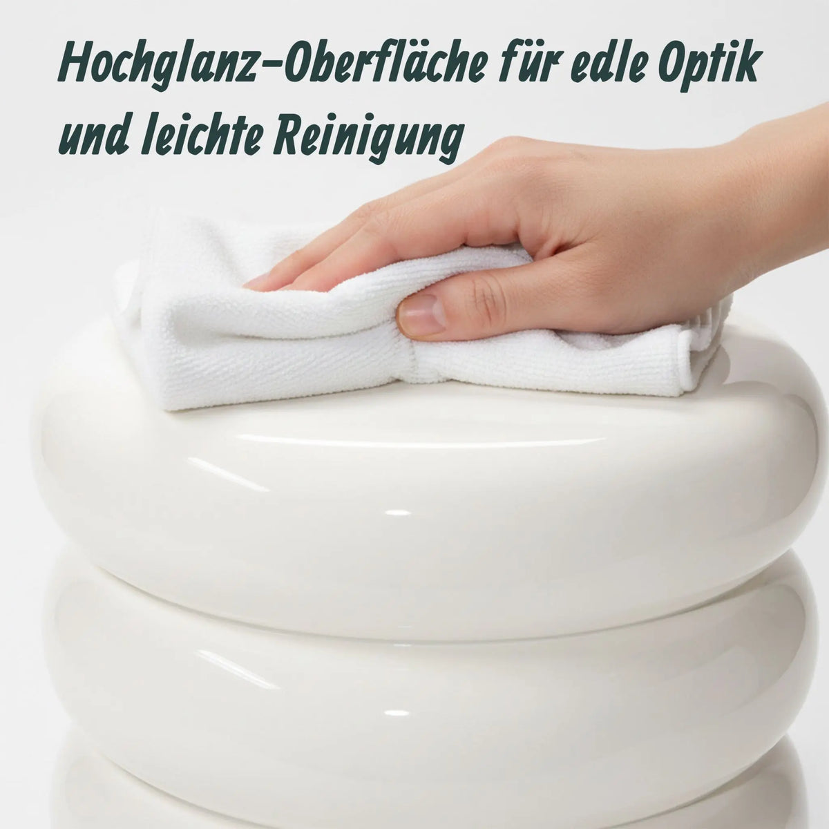 Beistelltisch Bubble-Design Weiss von Relaxdays