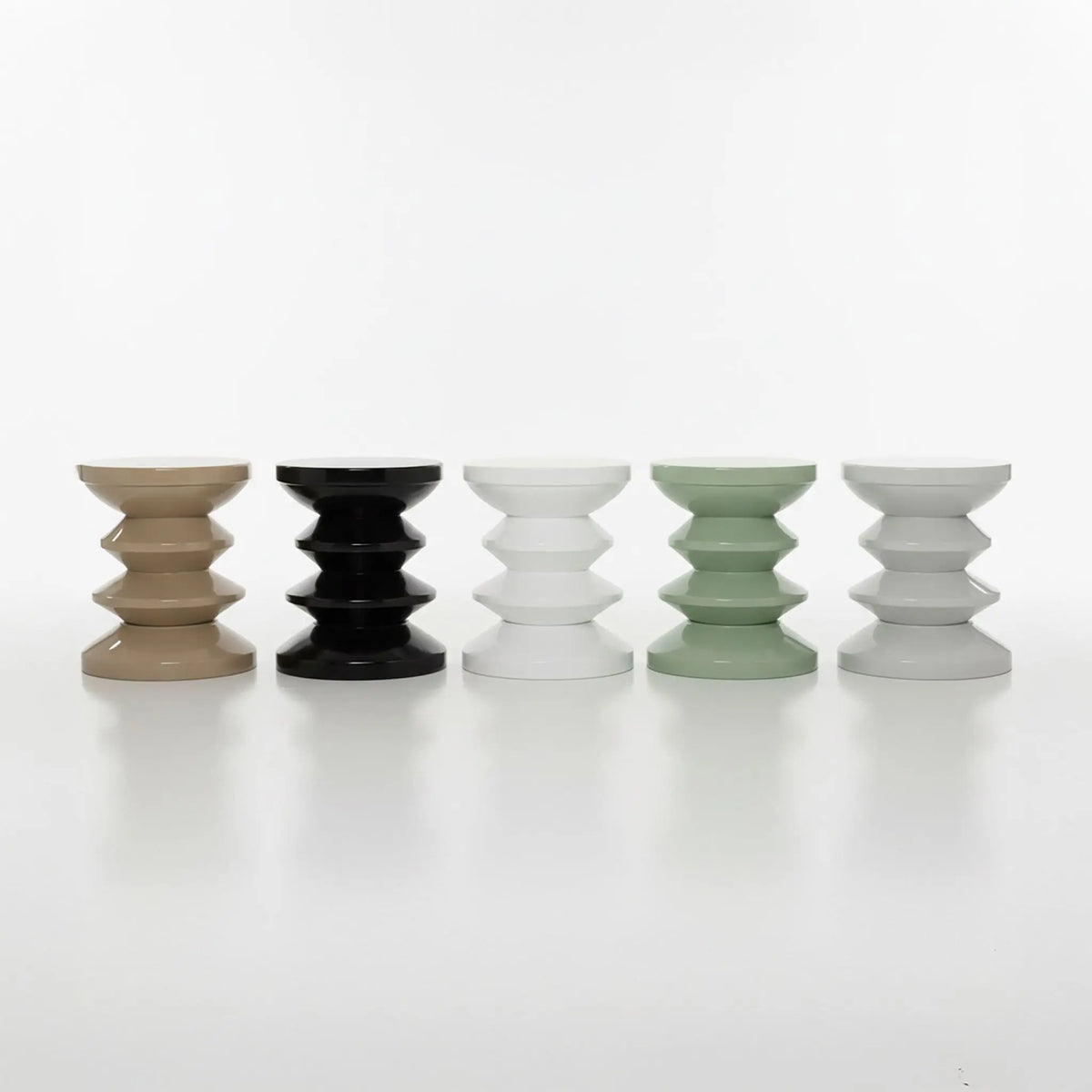 Beistelltisch Zick-Zack-Design Schwarz von Relaxdays