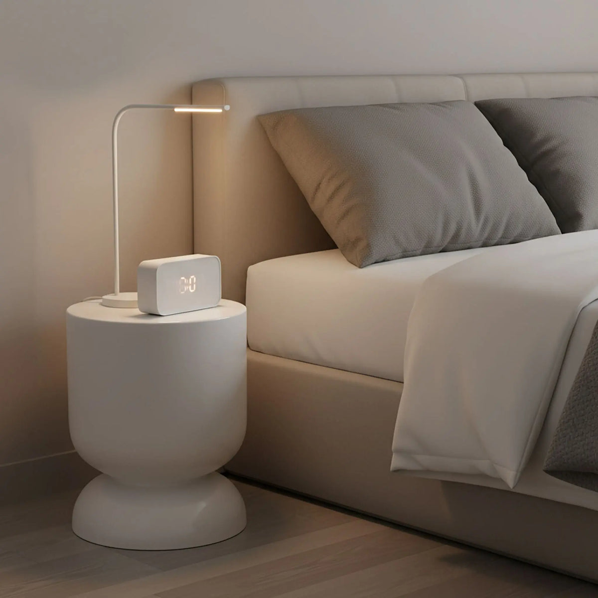Beistelltisch Sanduhr-Design Weiss von Relaxdays