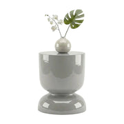 Beistelltisch Sanduhr-Design Grau von Relaxdays