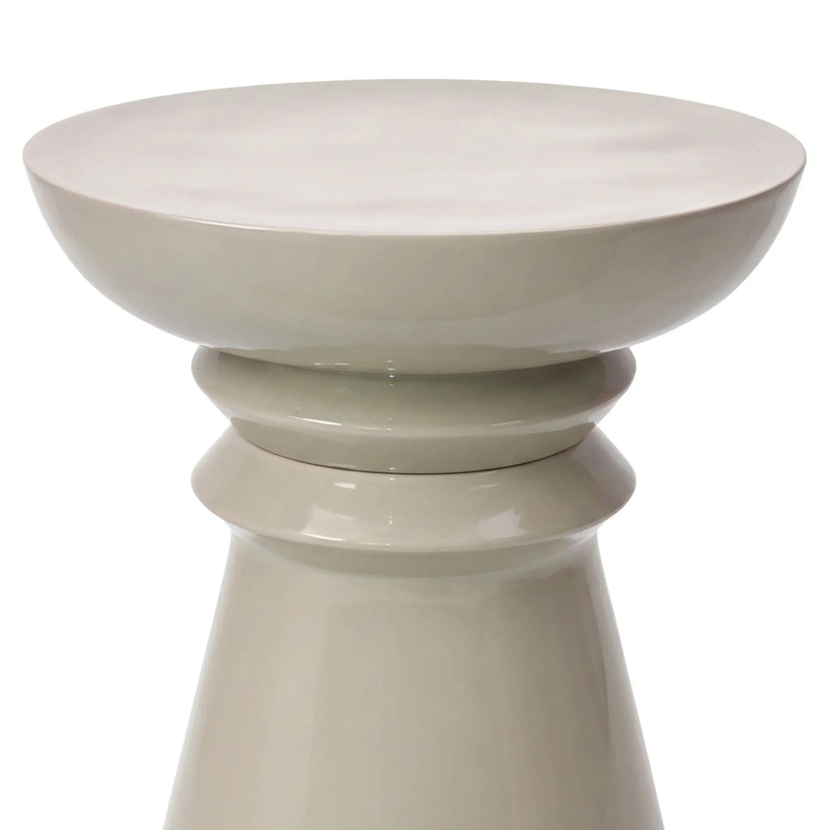 Beistelltisch Kegel-Design Beige von Relaxdays