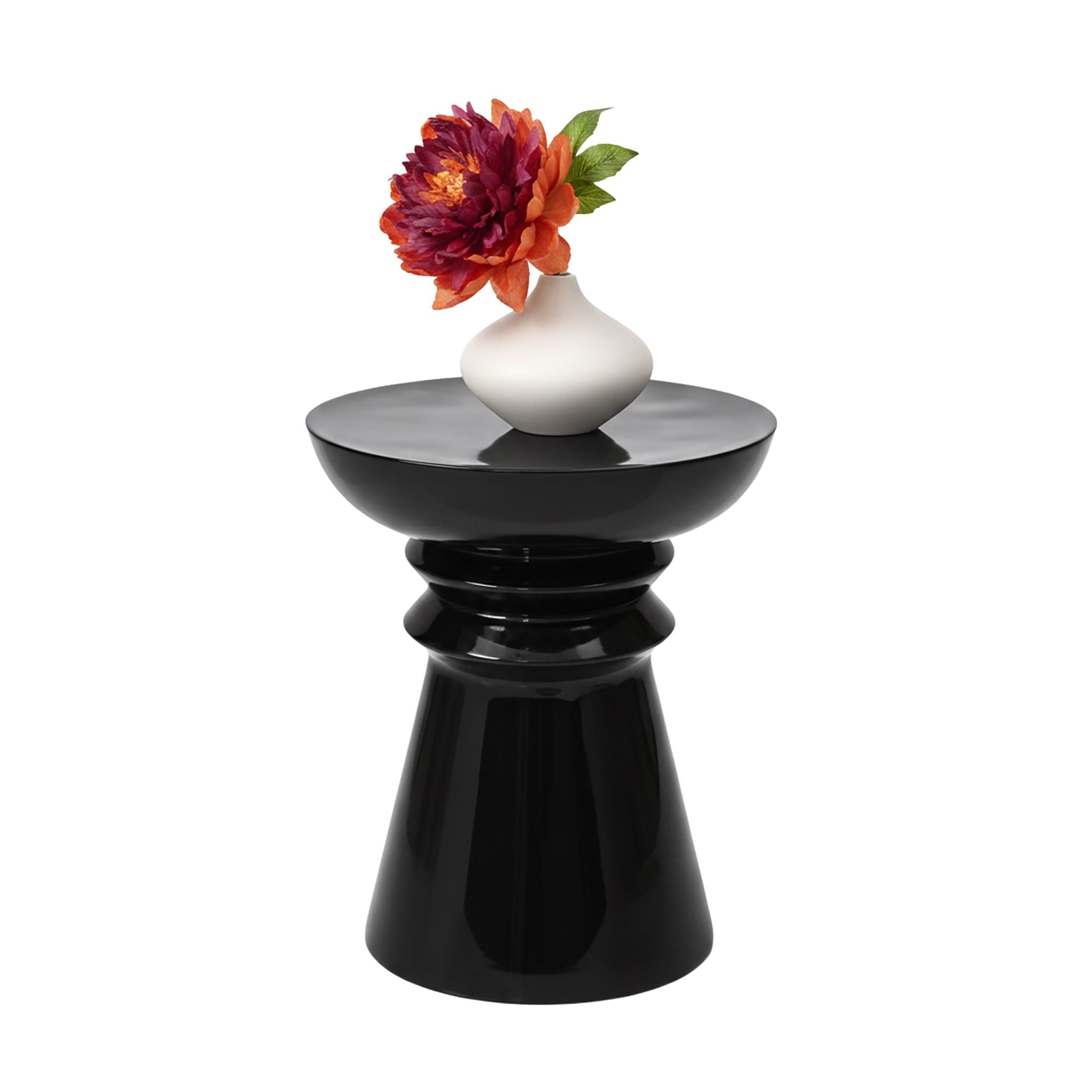 Beistelltisch Kegel-Design Schwarz von Relaxdays