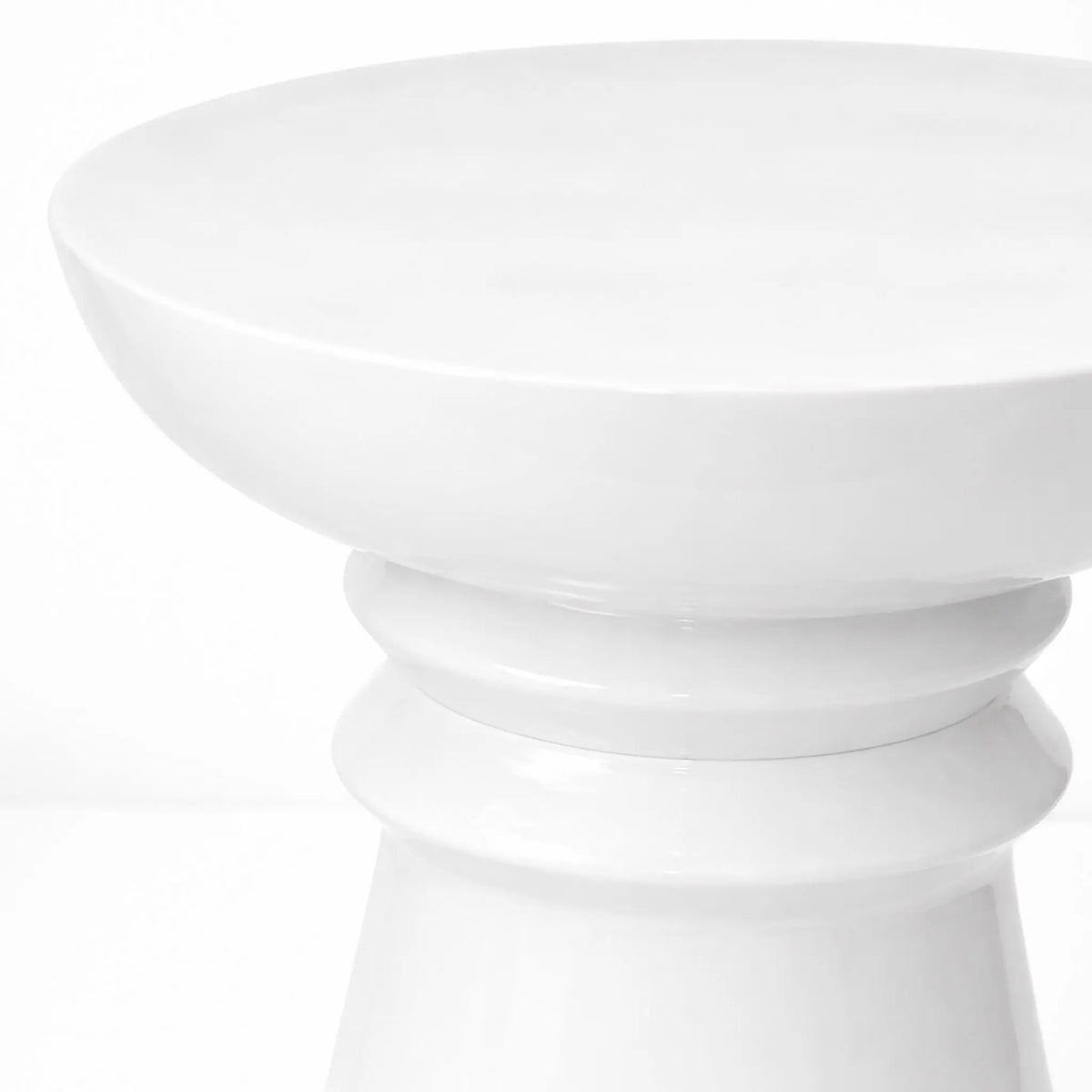 Beistelltisch Kegel-Design Weiss von Relaxdays