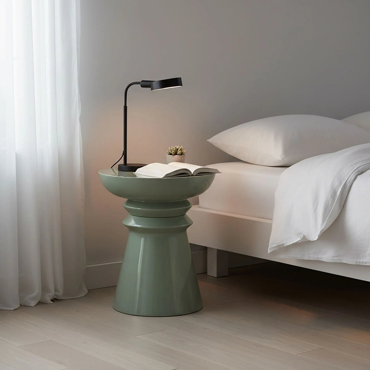 Beistelltisch Kegel-Design Grün von Relaxdays