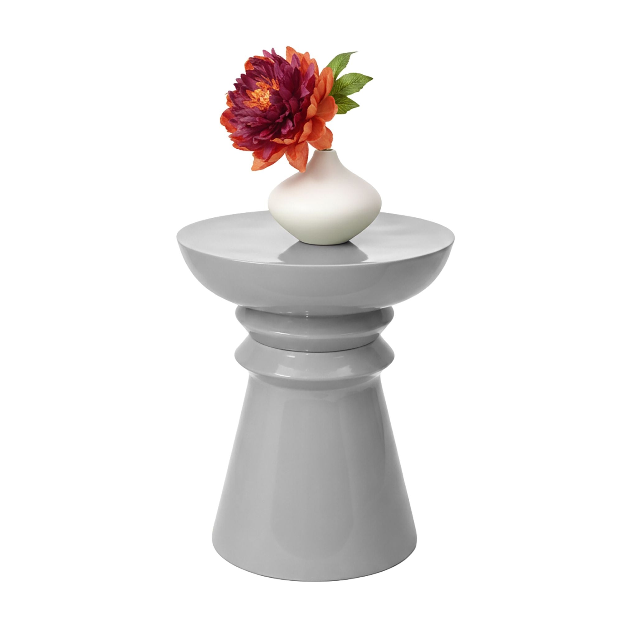 Beistelltisch Kegel-Design Grau von Relaxdays