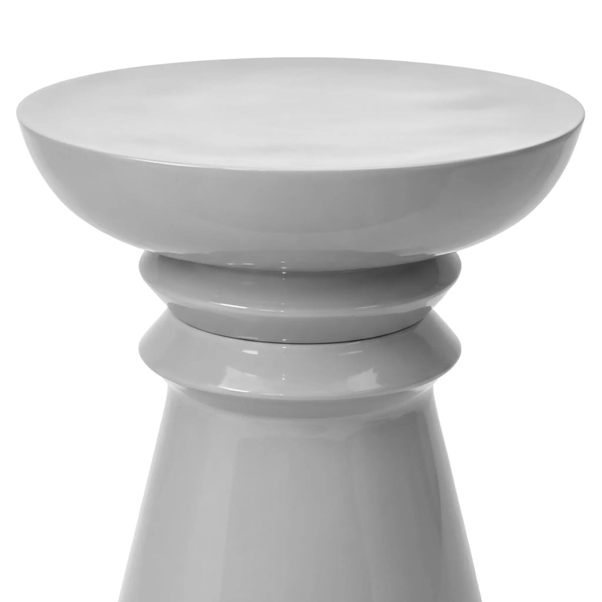 Beistelltisch Kegel-Design Grau von Relaxdays