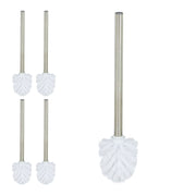 WC Bürste 5er-Set 8cm Weiss-Silber