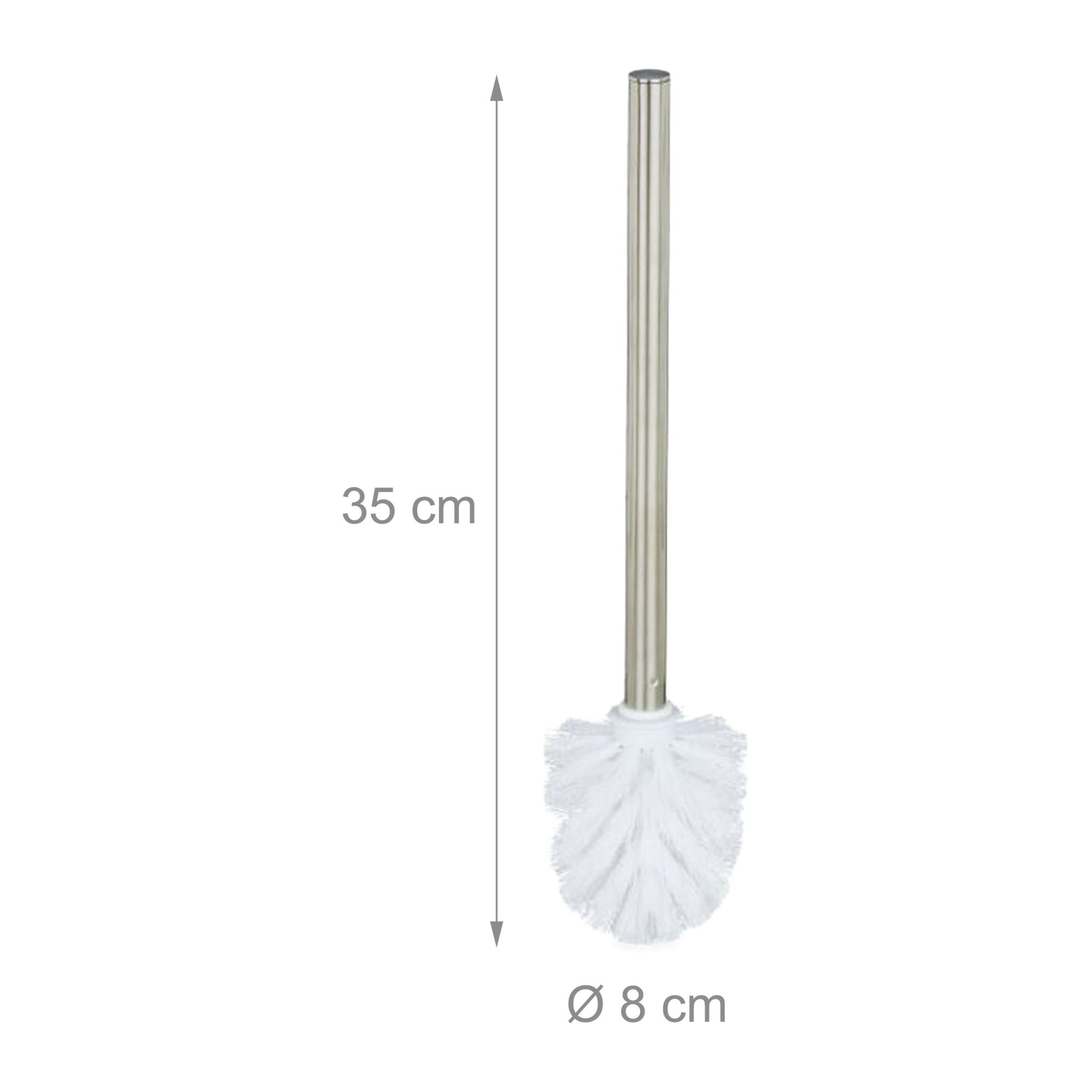 WC Bürste 5er-Set 8cm Weiss-Silber