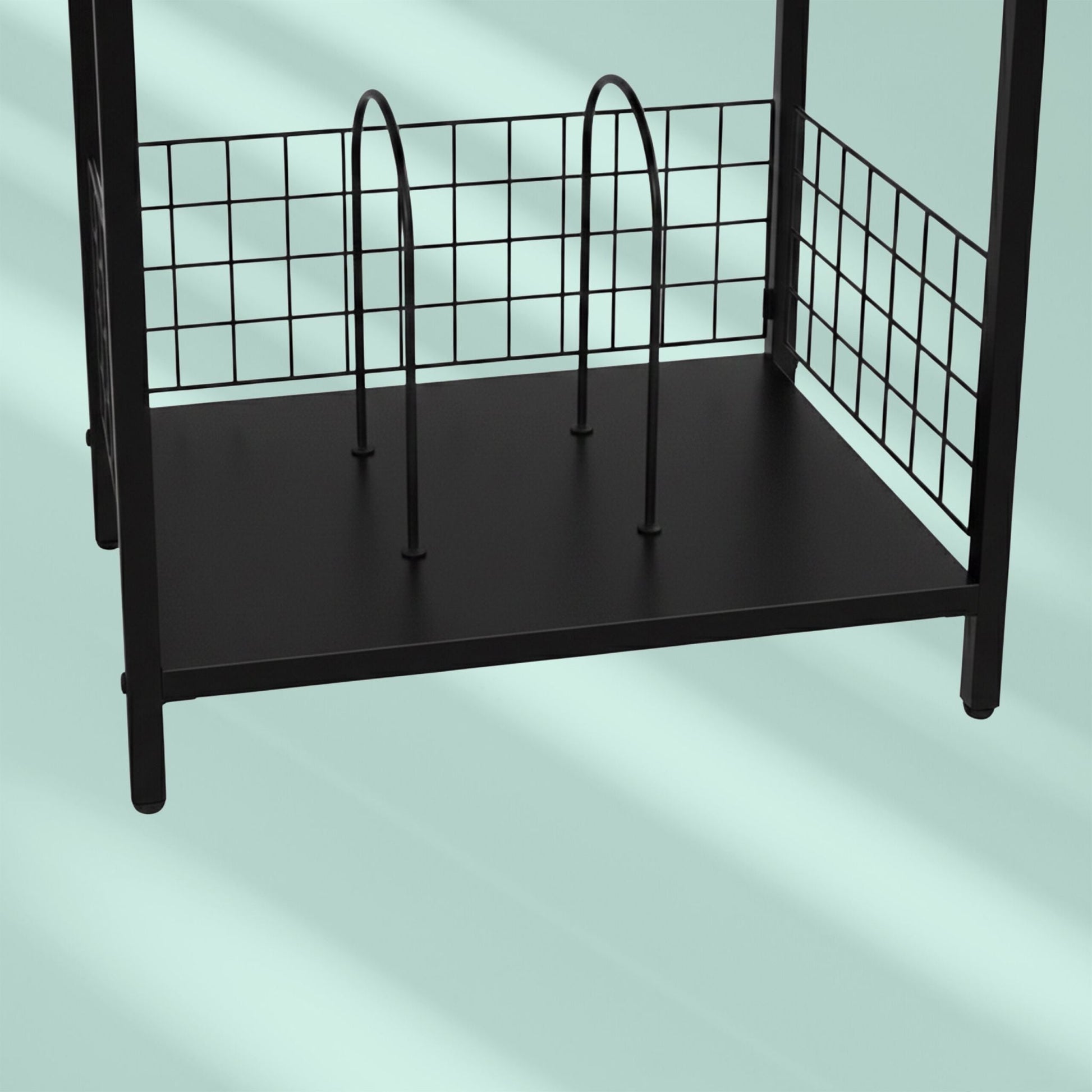 Plattenspieler Tisch Schwarz von Relaxdays
