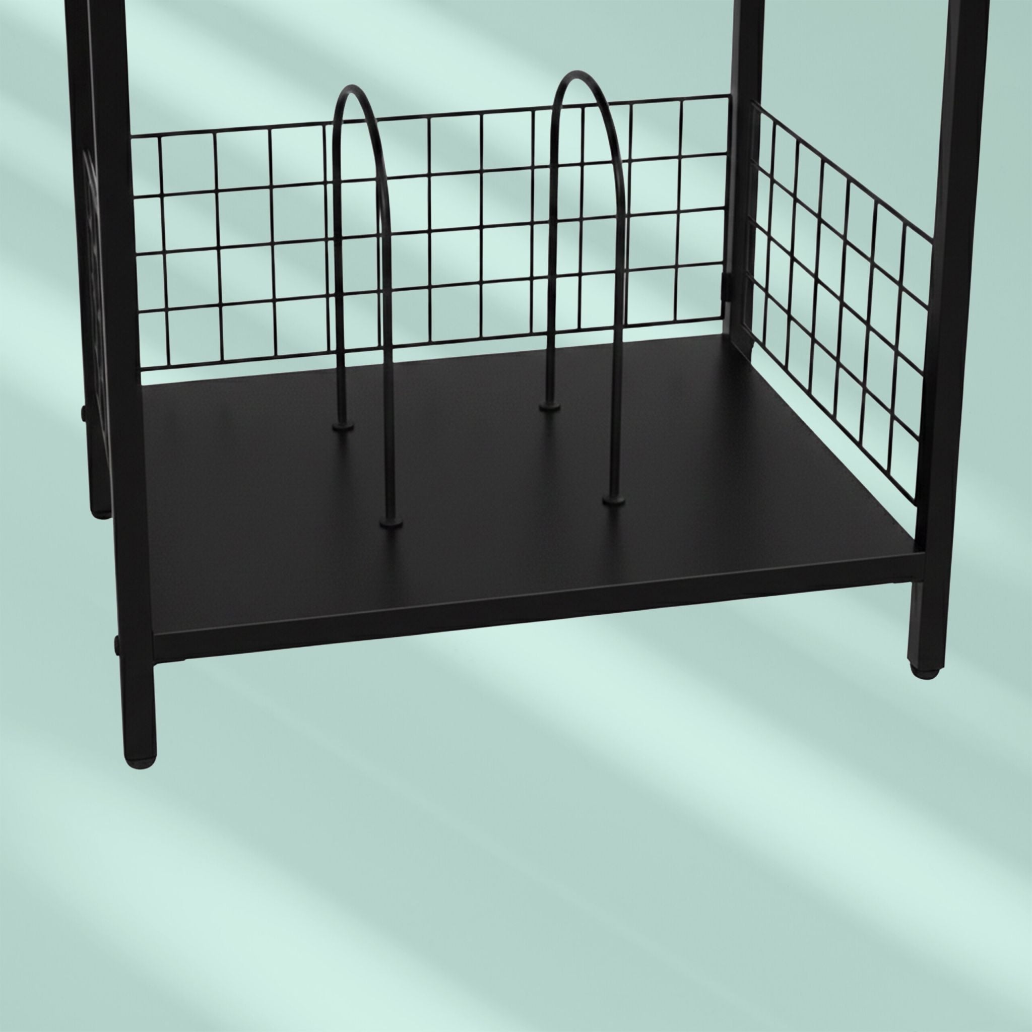 Plattenspieler Tisch Schwarz von Relaxdays