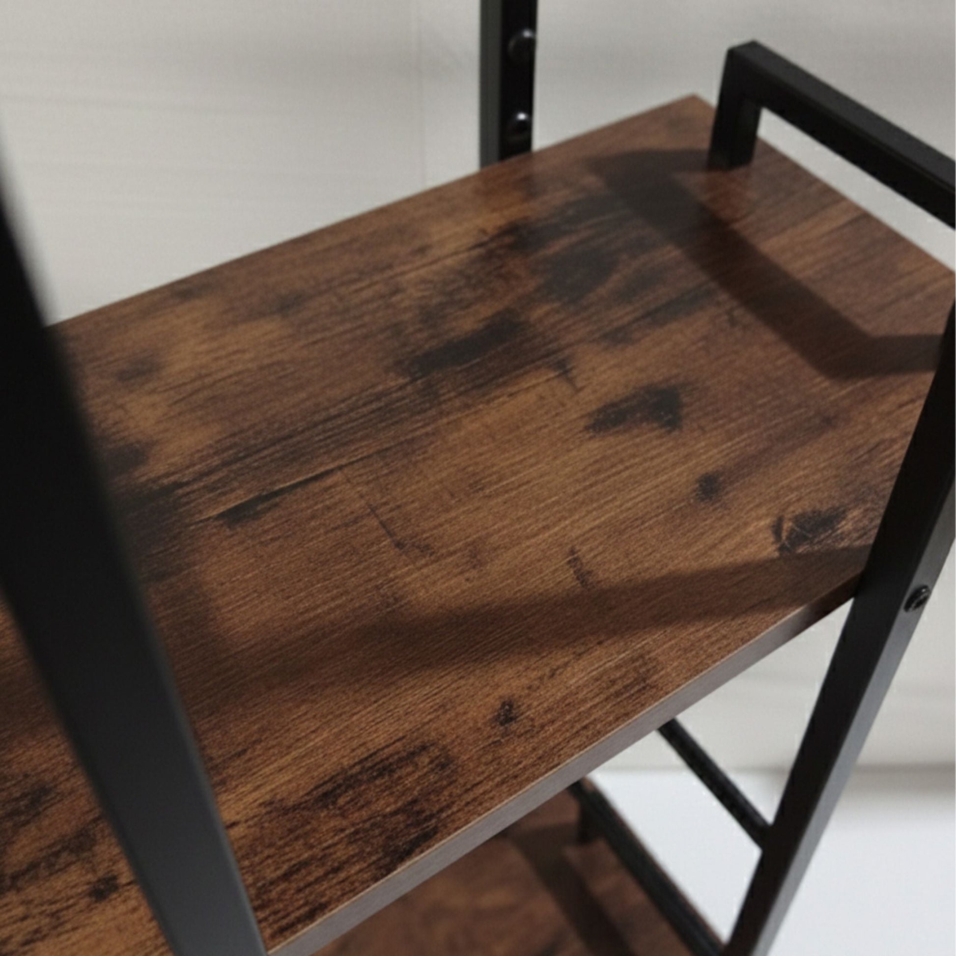 Standregal mit 5 Ebenen Braun-Schwarz von Relaxdays